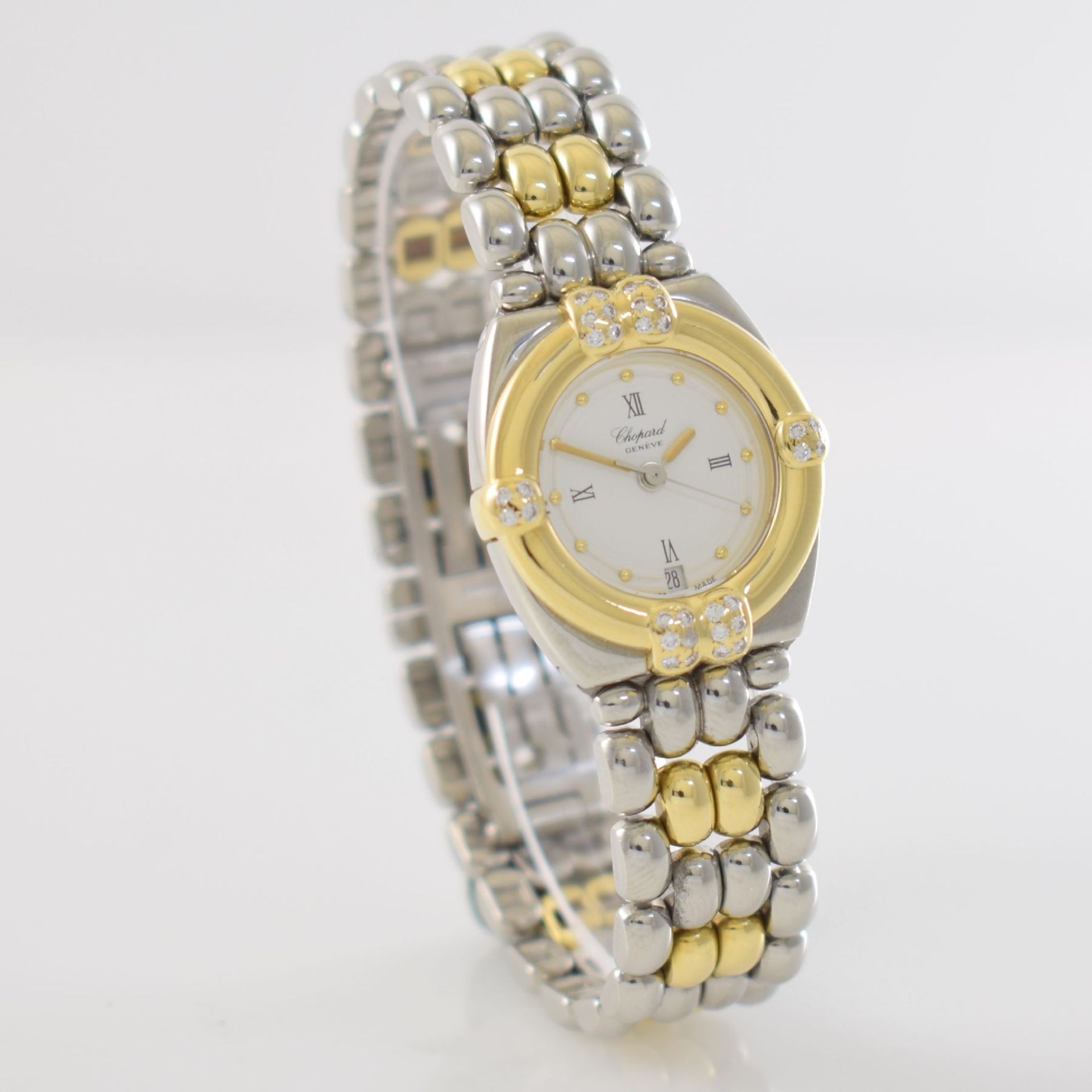 CHOPARD ladies wristwatch series Gstaad, Switzerland around 2000, quartz, stainless steel/gold - Bild 5 aus 7