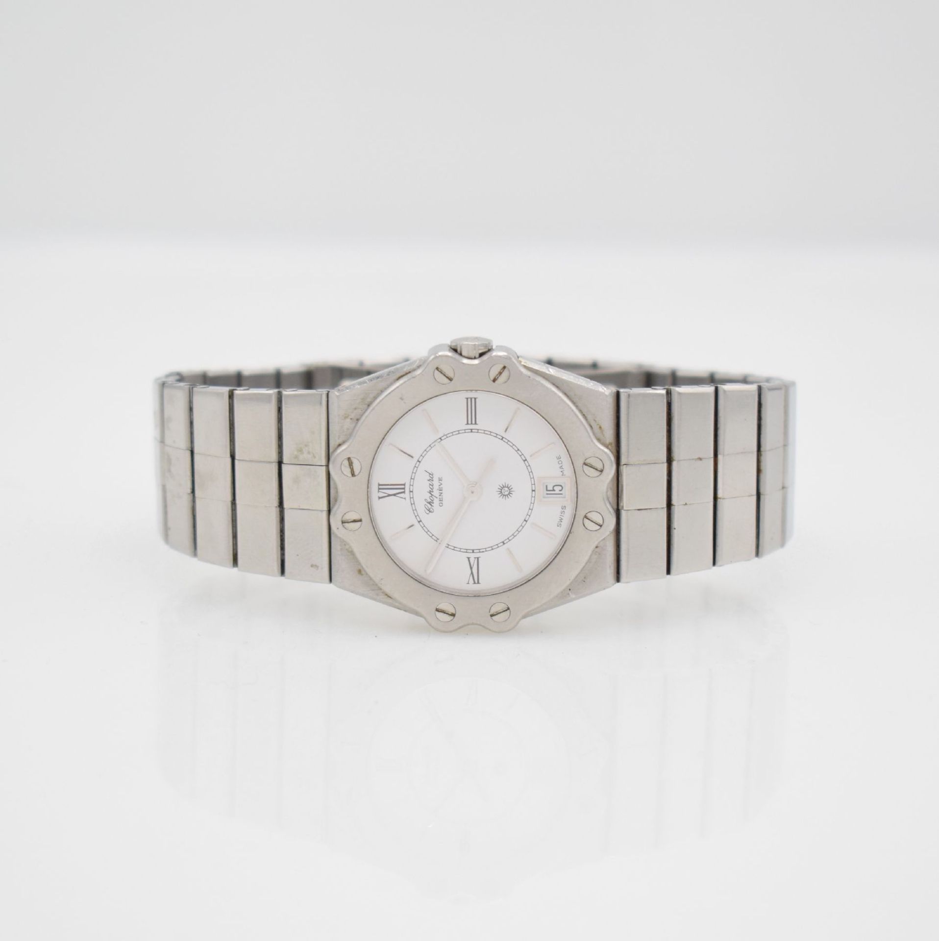 CHOPARD St. Moritz wristwatch in stainless steel, Switzerland around 1995, quartz, reference 8025,