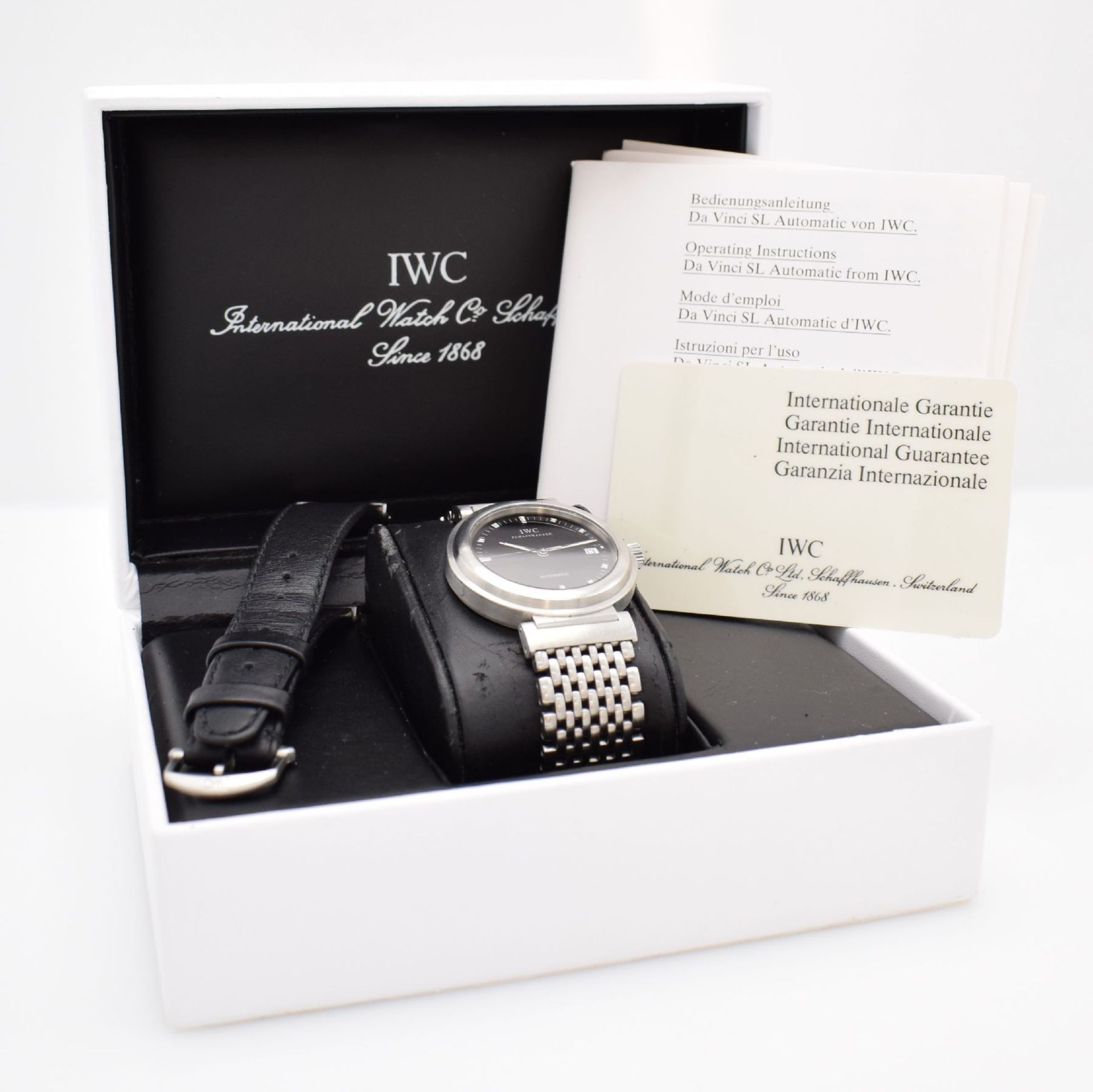 IWC Da Vinci gents wristwatch in stainless steel, Switzerland sold in April 1999 according to - Bild 7 aus 7