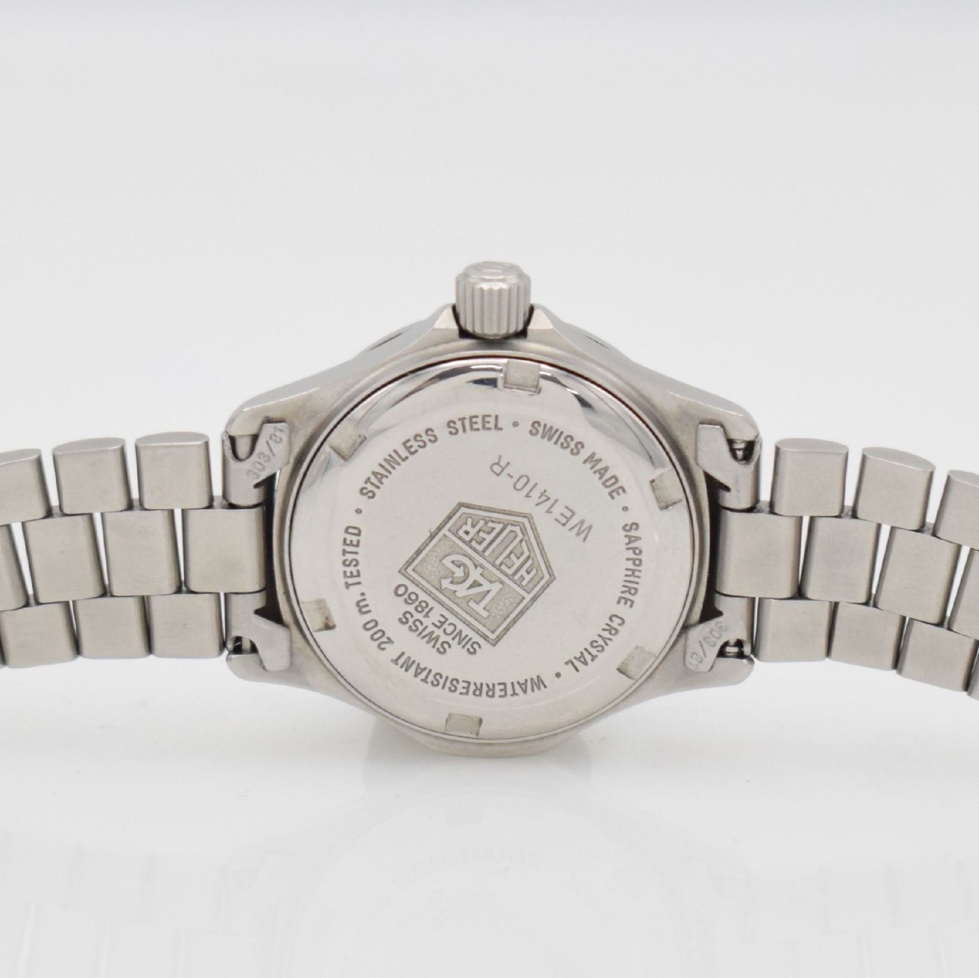 TAG HEUER Professional ladies wristwatch, Switzerland around 1990, quartz, reference WE-1410-R, - Bild 6 aus 6