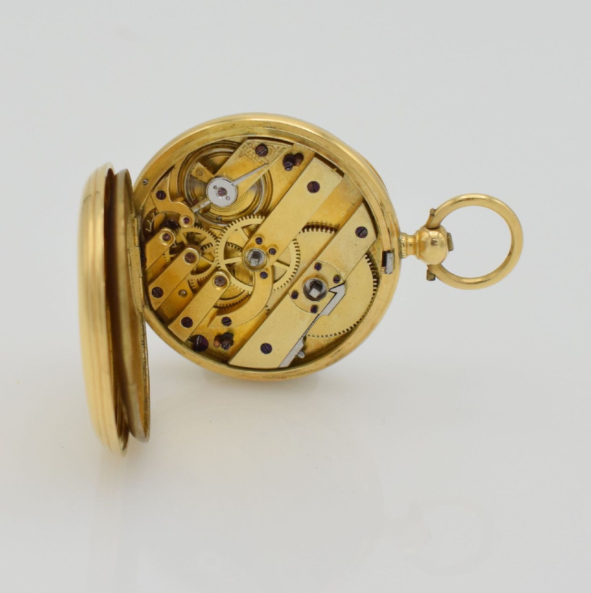 Set of 2 ladies gold pocket watches, Switzerland around 1860, key winding, 1 x Hy. Moser & Cie / J. - Bild 13 aus 14