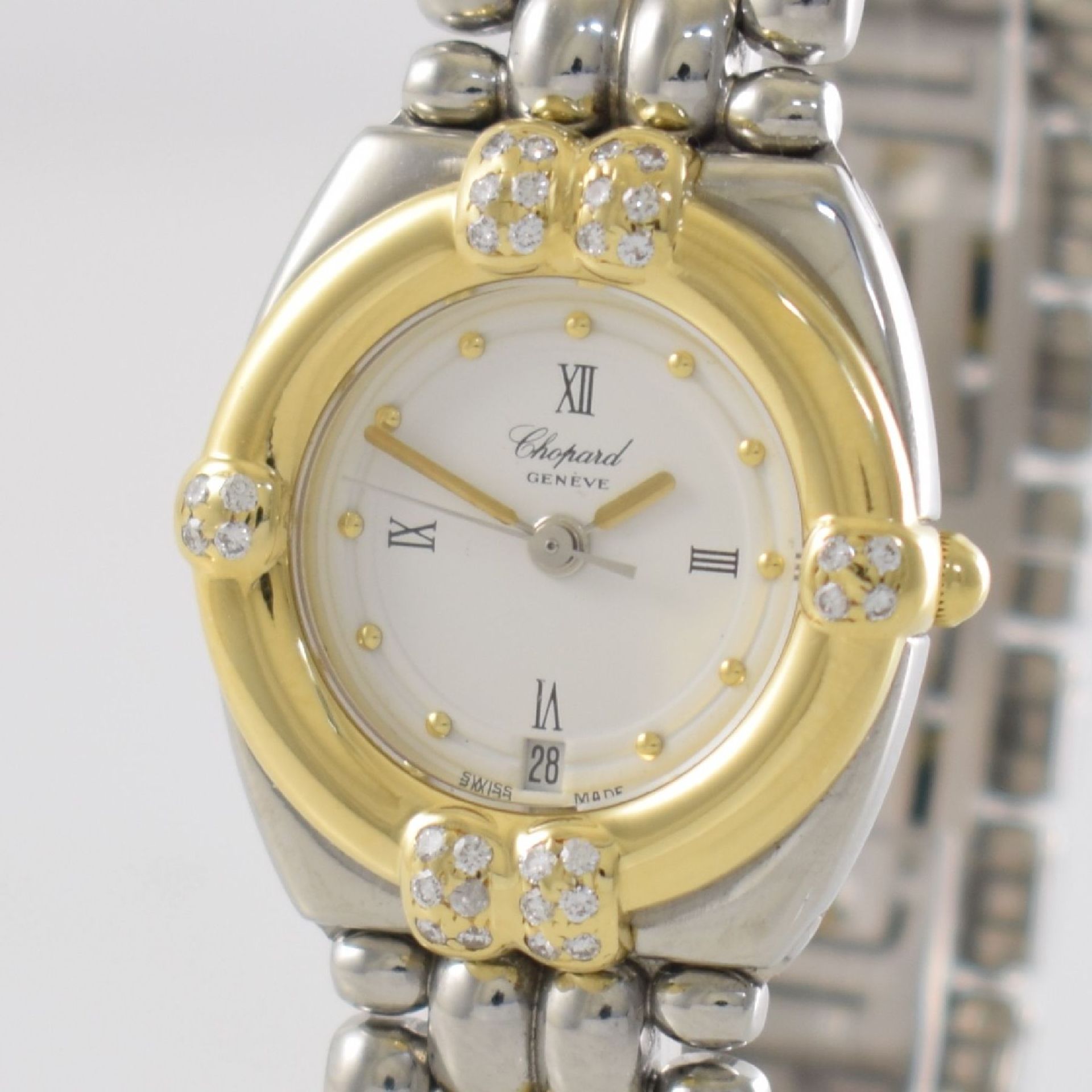 CHOPARD ladies wristwatch series Gstaad, Switzerland around 2000, quartz, stainless steel/gold - Bild 4 aus 7