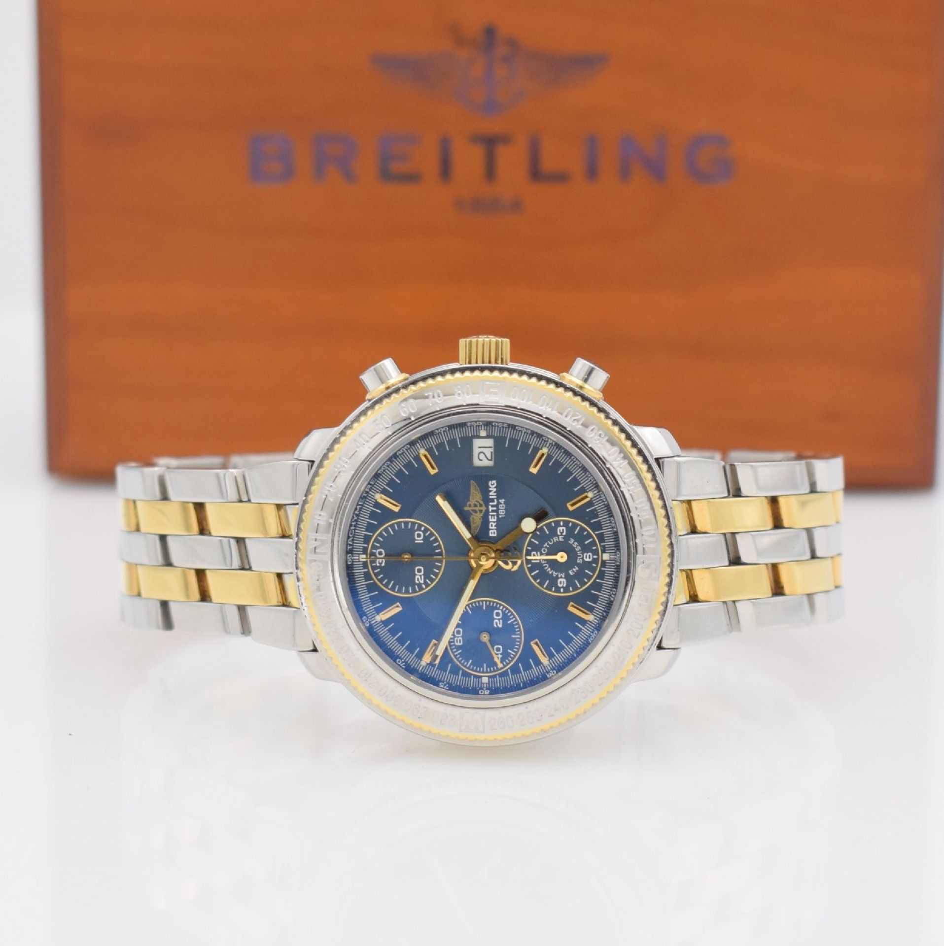 BREITLING chronograph Astromat Longitude, self winding, Switzerland around 1999, reference D20405,