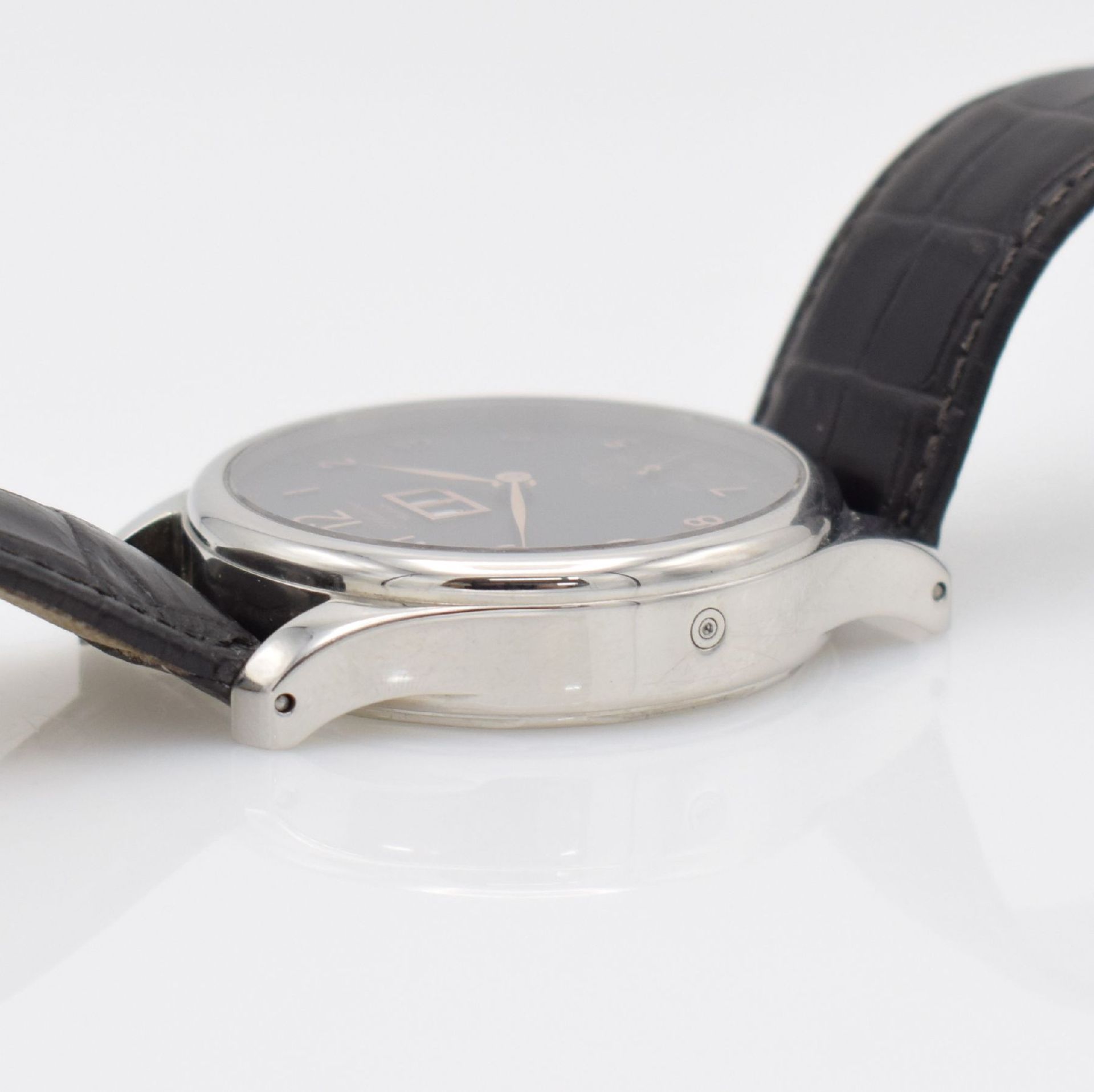 J. OBERLEITNER Wiesbaden wristwatch, manual winding, Switzerland around 2000, stainless steel - Bild 5 aus 6