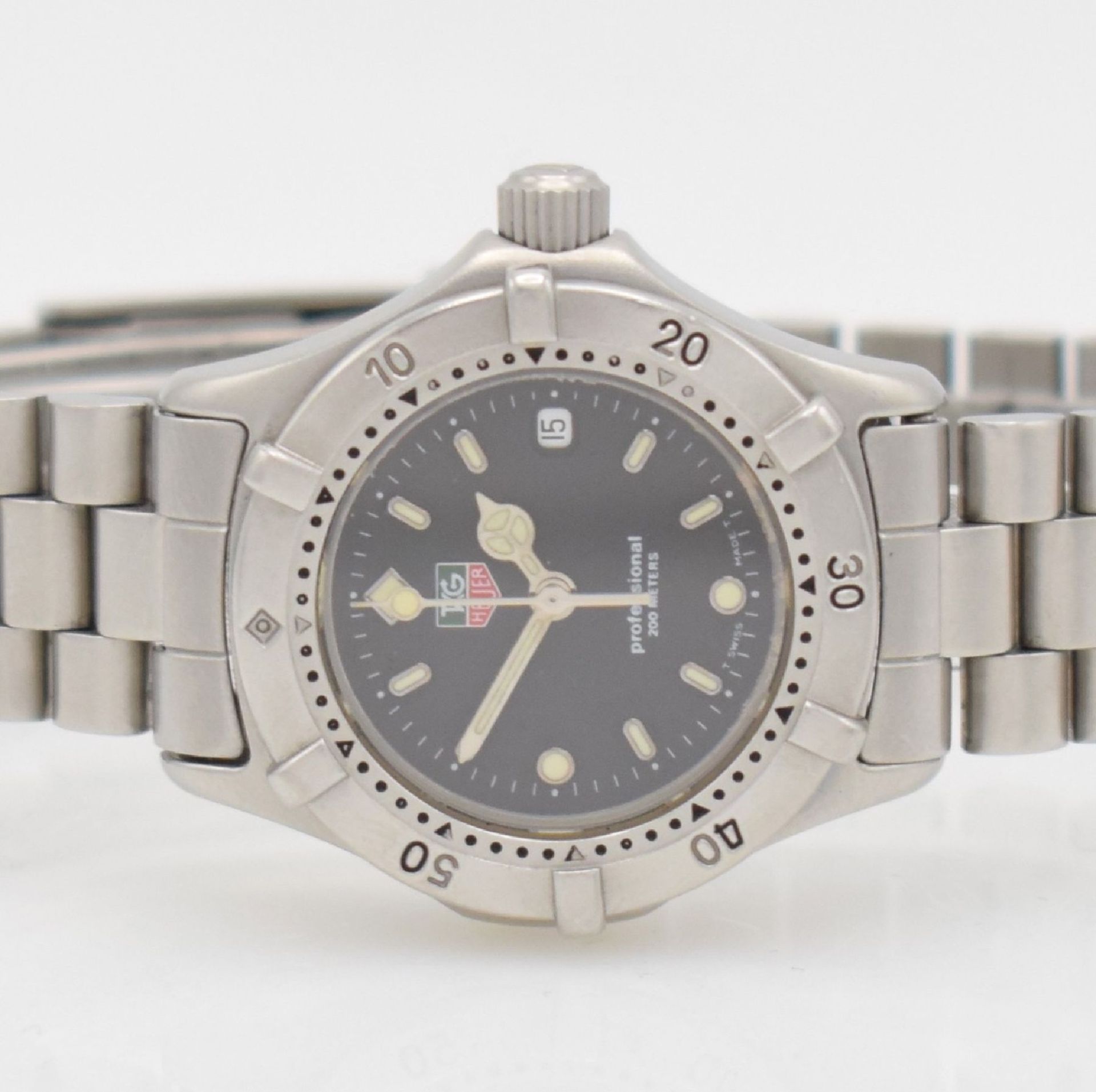 TAG HEUER Professional ladies wristwatch, Switzerland around 1990, quartz, reference WE-1410-R, - Bild 2 aus 6