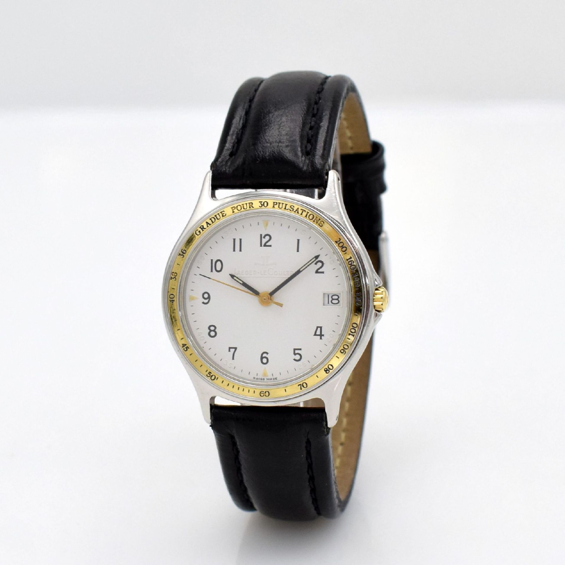 Jaeger-LeCoultre wristwatch in steel/gold, Switzerland around 1985, 4-times screwed down case - Bild 3 aus 5