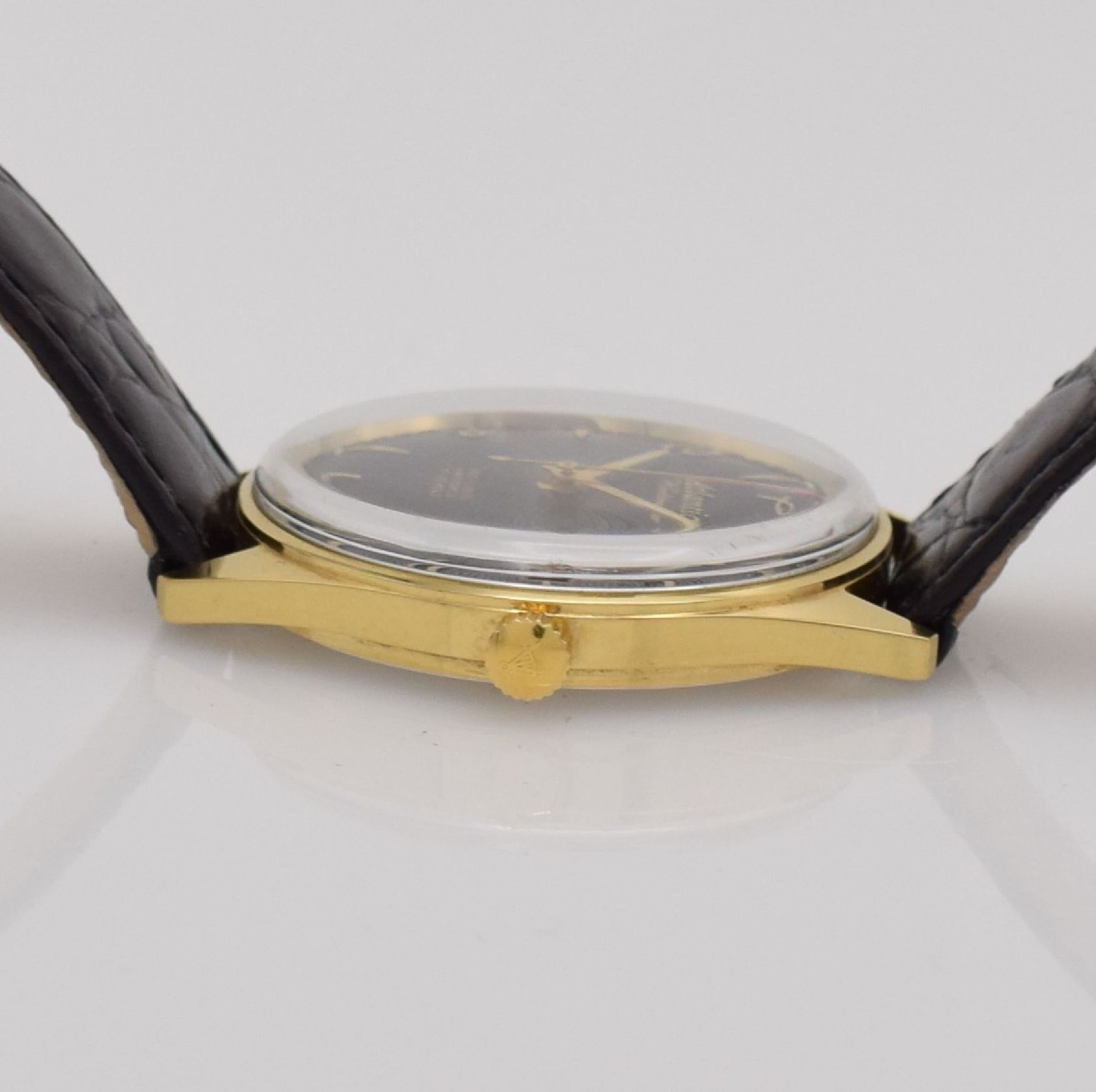 ATLANTIK Worldmaster gents wristwatch, Switzerland around 1995, manual winding, gold-plated case, - Bild 4 aus 6