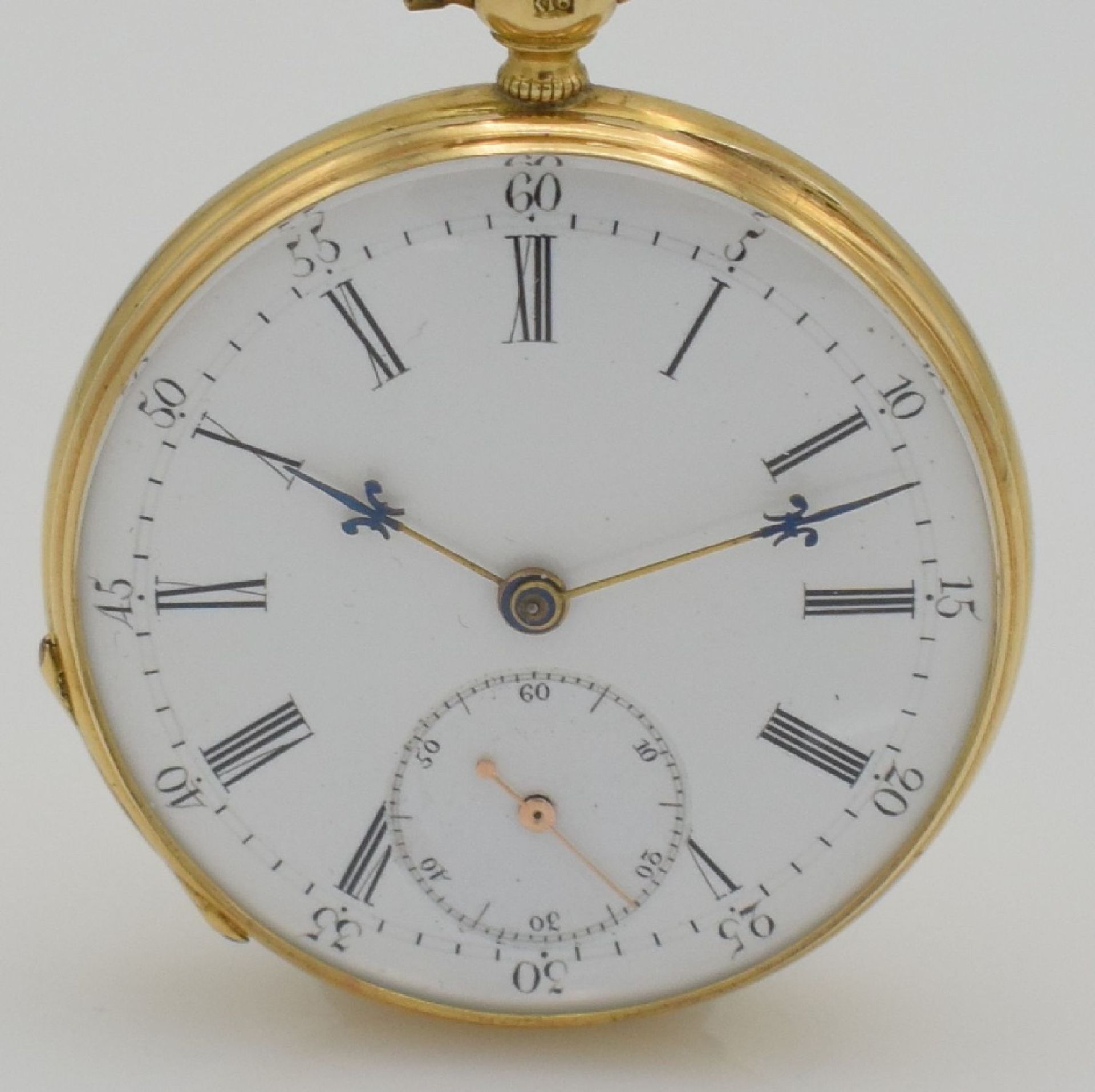 Set of 2 ladies gold pocket watches, Switzerland around 1860, key winding, 1 x Hy. Moser & Cie / J. - Bild 9 aus 14