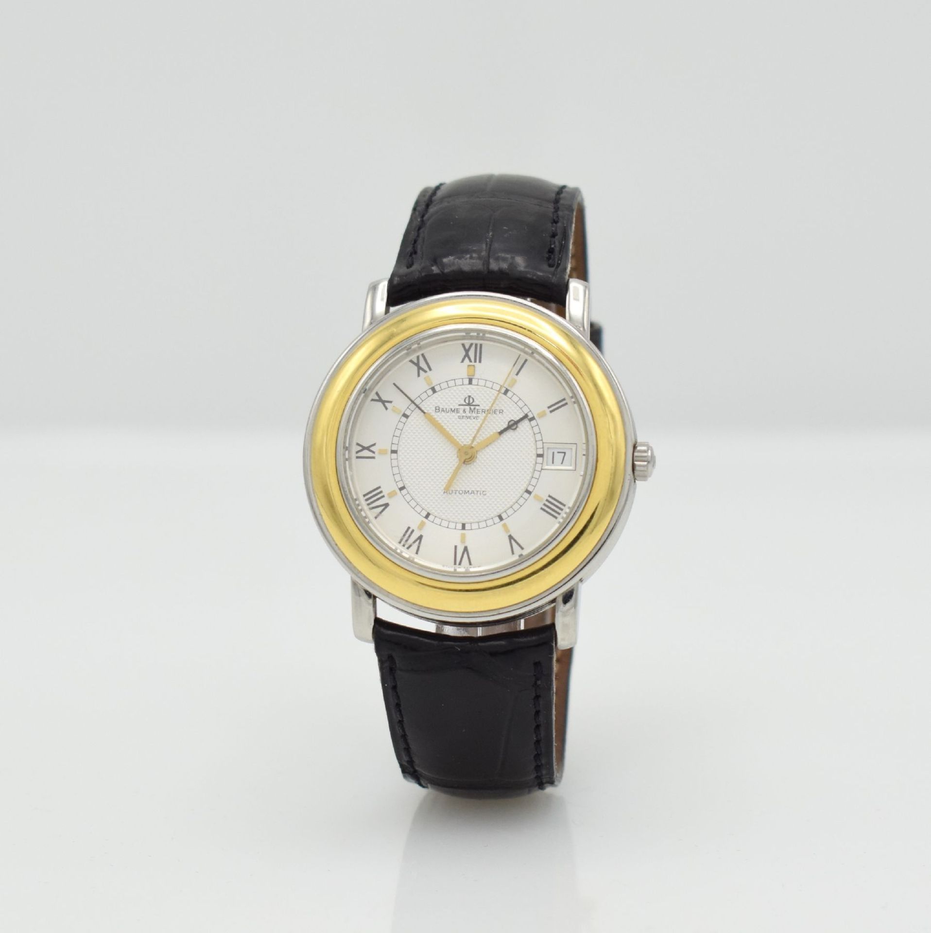 BAUME & MERCIER Fleetwood gents wristwatch in stainless steel/gold, Switzerland around 1995, self - Bild 3 aus 7