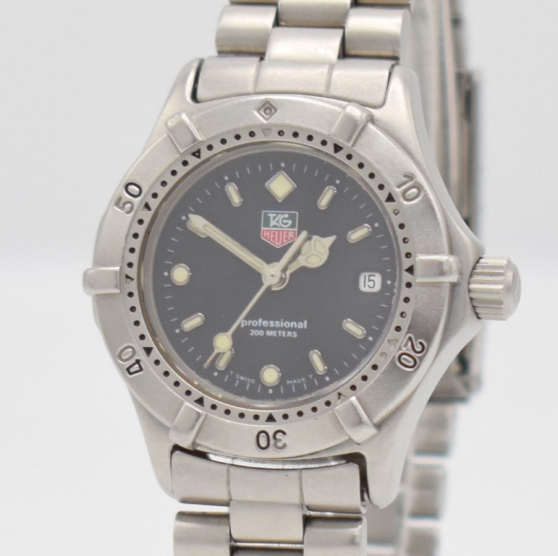 TAG HEUER Professional ladies wristwatch, Switzerland around 1990, quartz, reference WE-1410-R, - Bild 4 aus 6