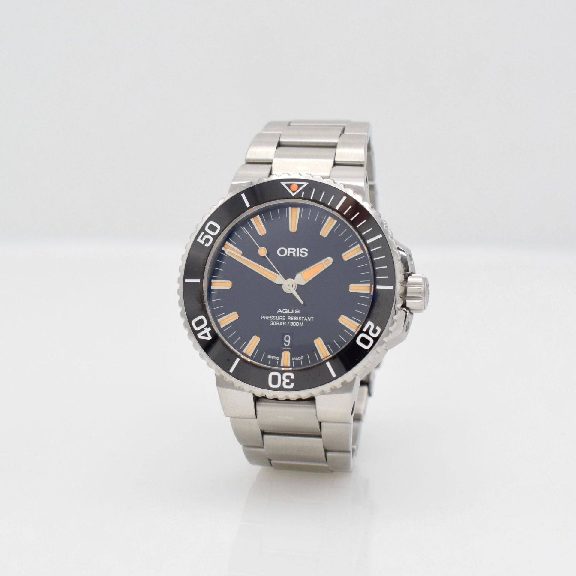 ORIS AQUIS gents wristwatch in stainless steel, Switzerland, reference 0173377304159- 0742464EB, - Bild 3 aus 8