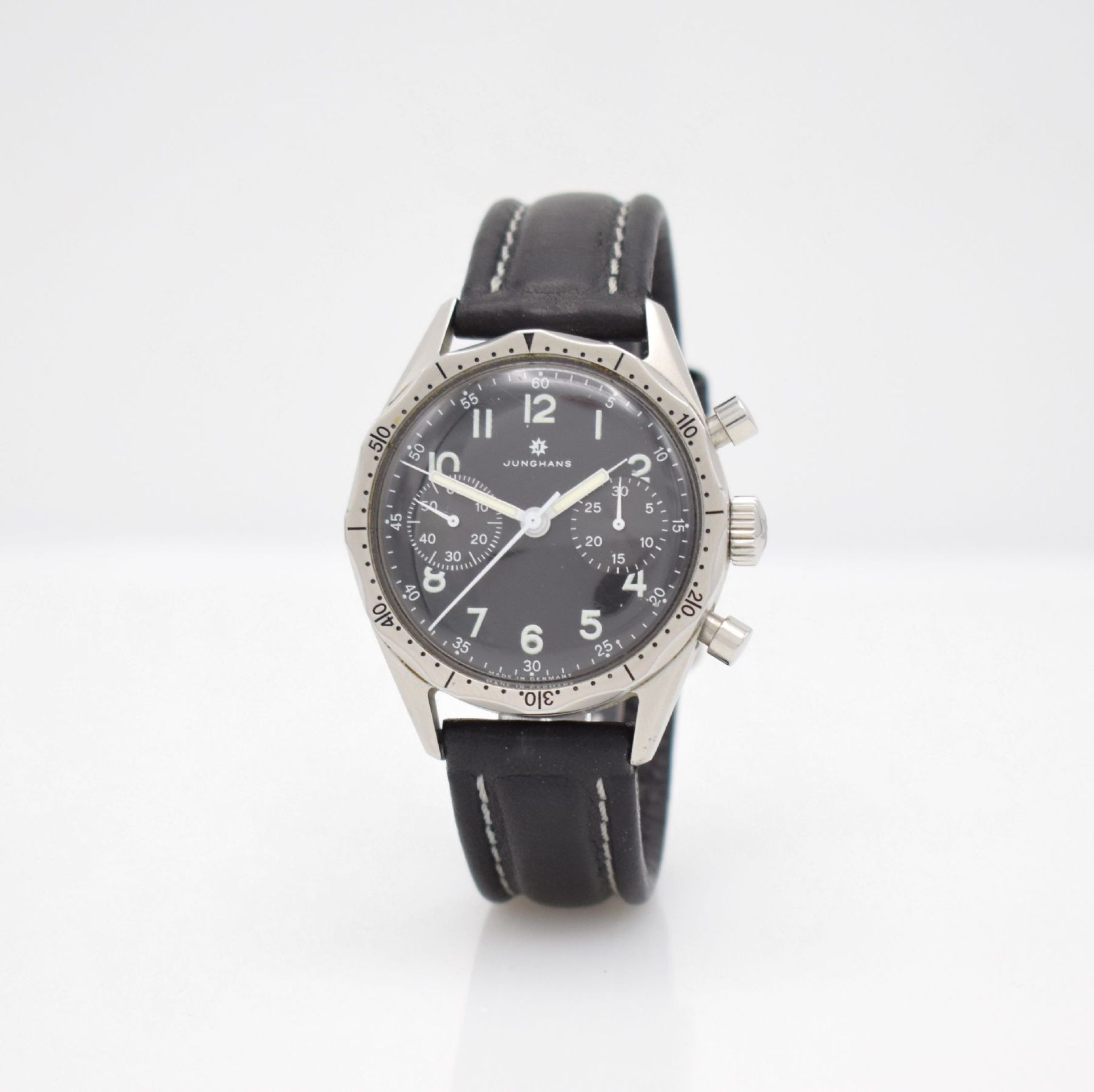 JUNGHANS Pilot chronograph, manual winding, Germany around 2000, reference 27/3850, design from - Bild 3 aus 8