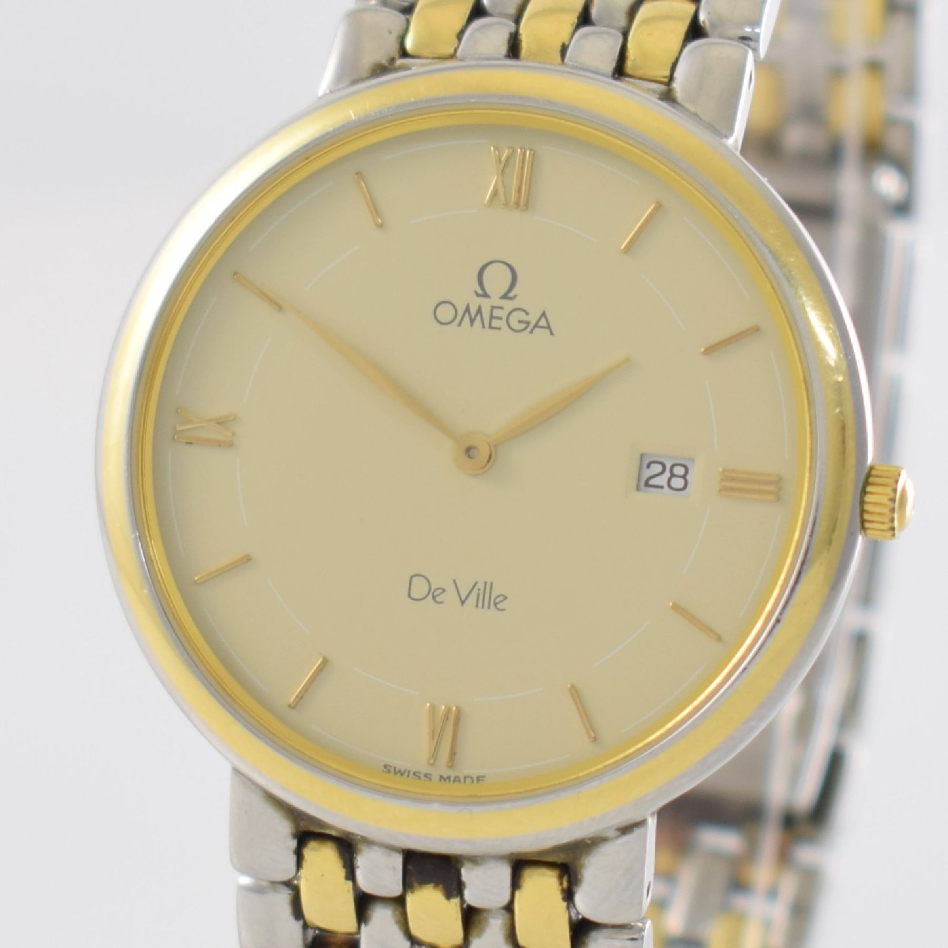 OMEGA wristwatch series De Ville, Switzerland around 1990, reference 396.2379, stainless steel/ - Bild 4 aus 7