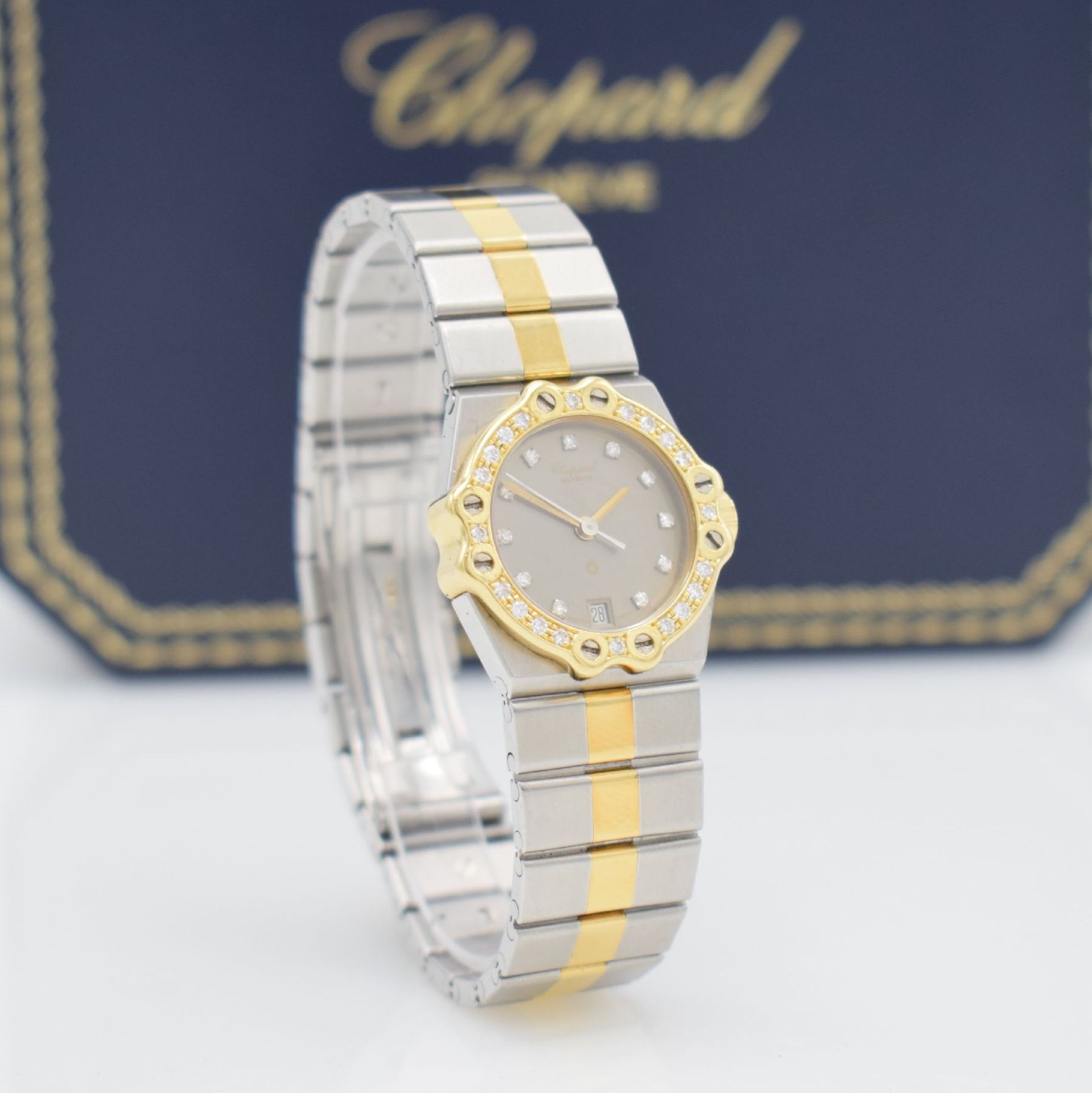 CHOPARD ladies wristwatch model St. Moritz, reference 8024, Switzerland around 1990, stainless - Bild 6 aus 7