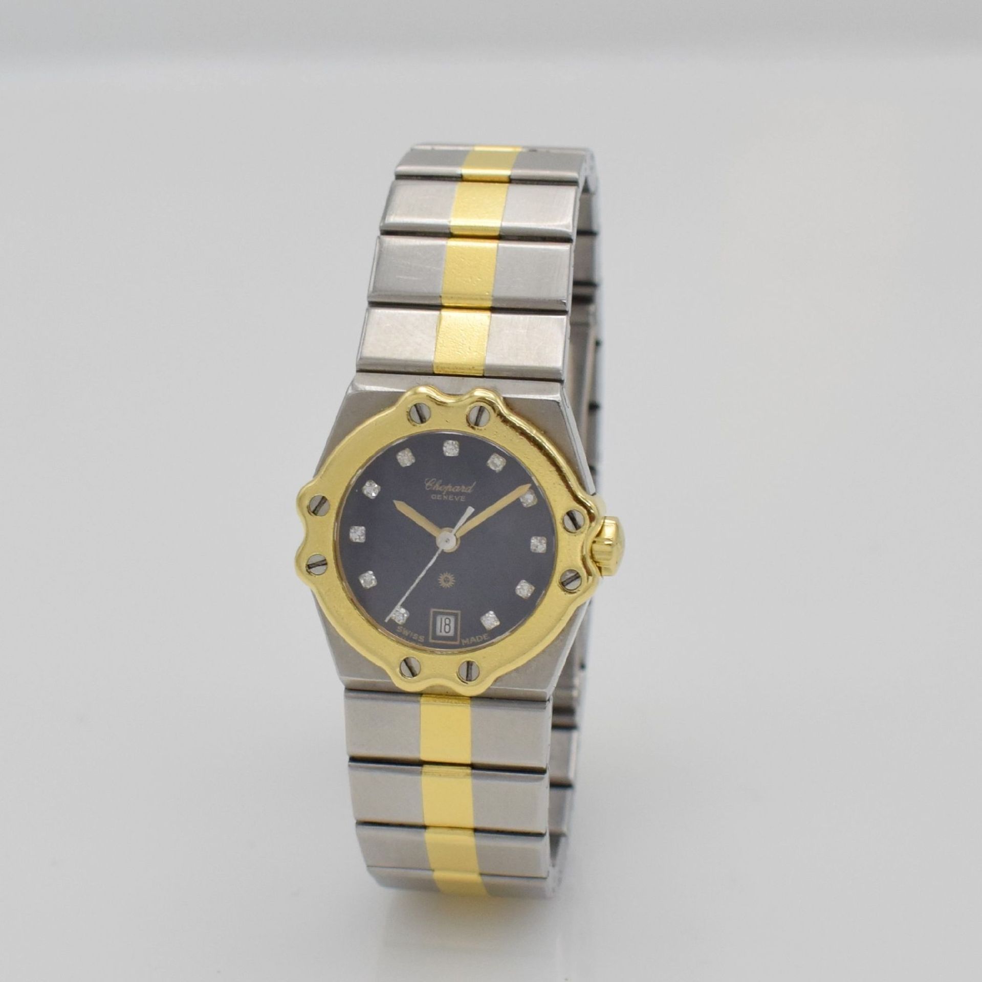CHOPARD St. Moritz ladies wristwatch, Switzerland around 1995, quartz, stainless steel/18k yellow - Bild 3 aus 7