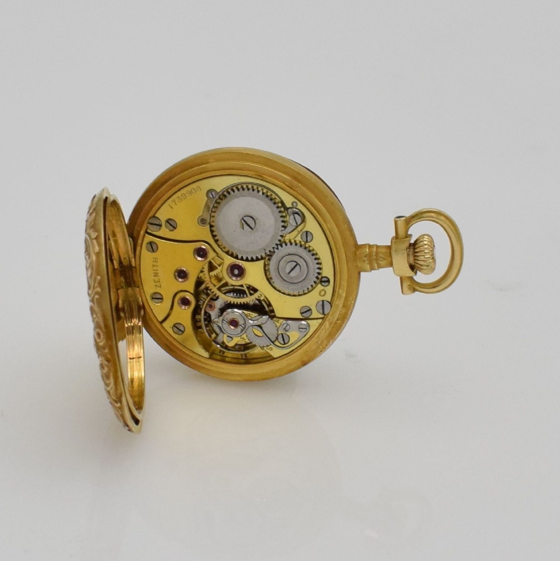ZENITH / anonymous 2 gold ladies pocket watches, Switzerland around 1910, 1 x Zenith, open & - Bild 11 aus 12