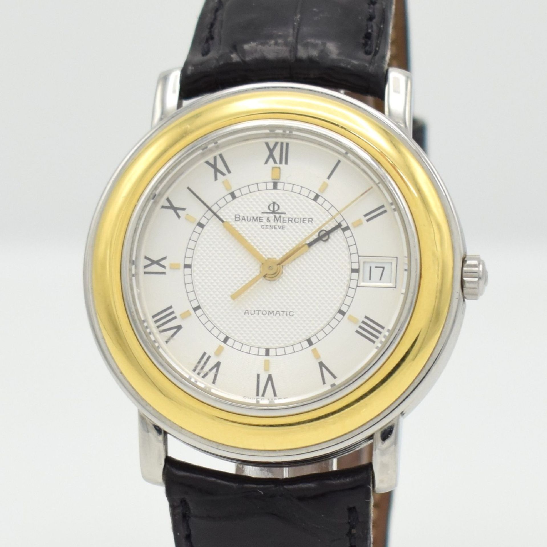 BAUME & MERCIER Fleetwood gents wristwatch in stainless steel/gold, Switzerland around 1995, self - Bild 4 aus 7