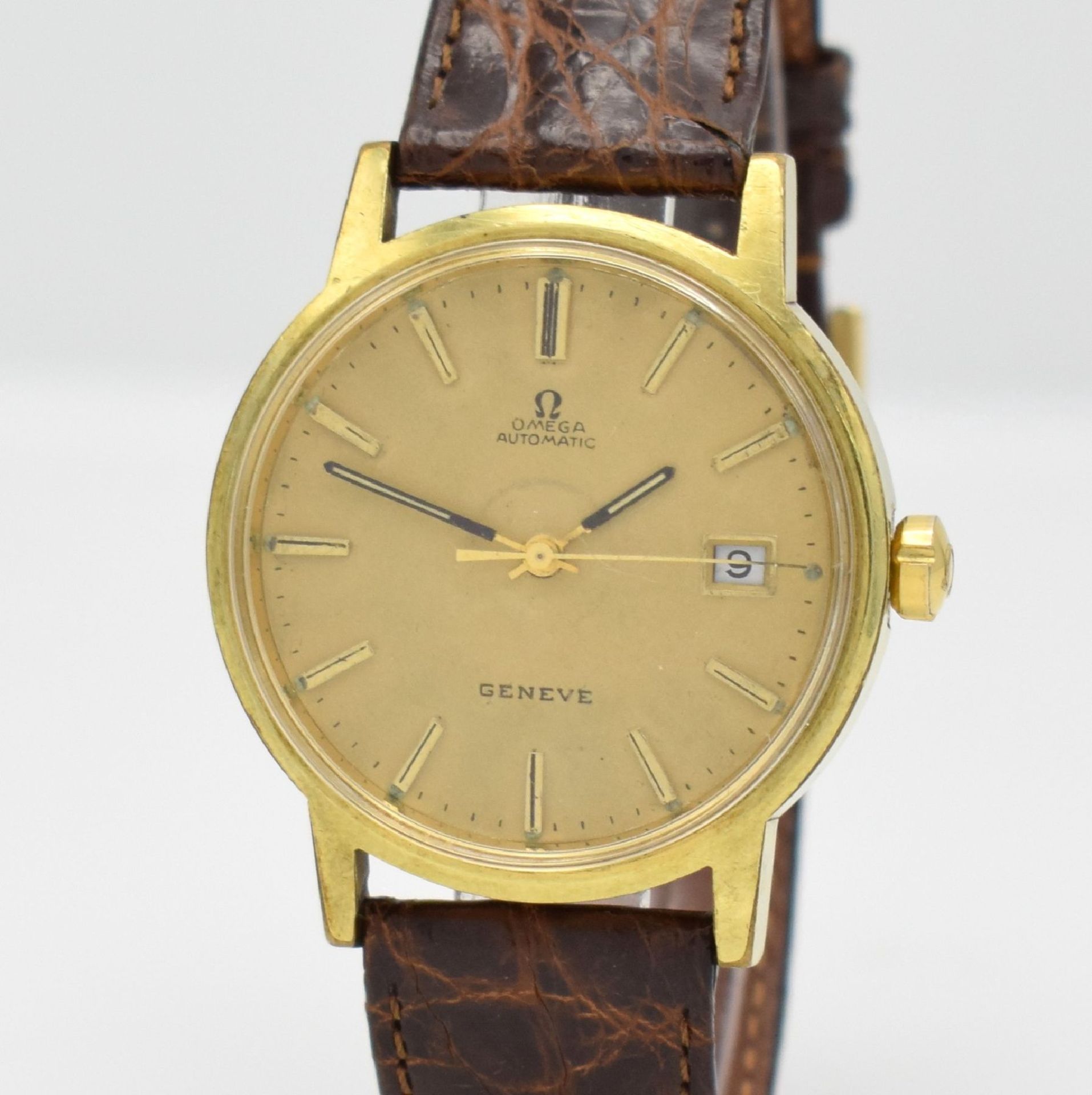 OMEGA Geneve gents wristwatch, Switzerland around 1973, self winding, reference 1660098, gold-plated - Bild 4 aus 9