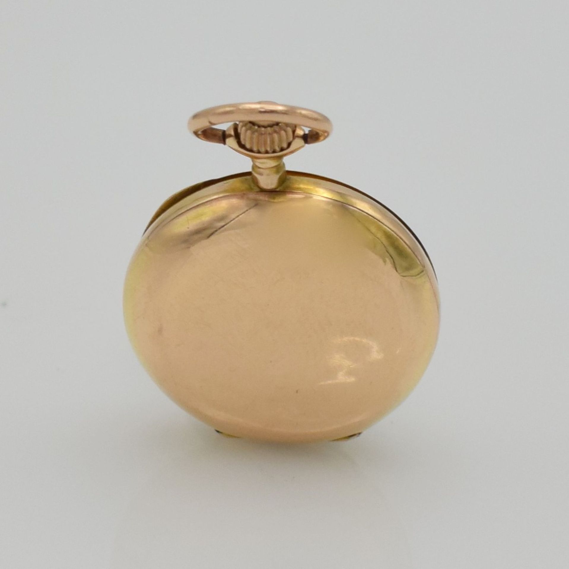 Set of 2 18k & 14k yellow gold ladies hunting cased pocket watches, Switzerland around 1890, both - Bild 7 aus 9