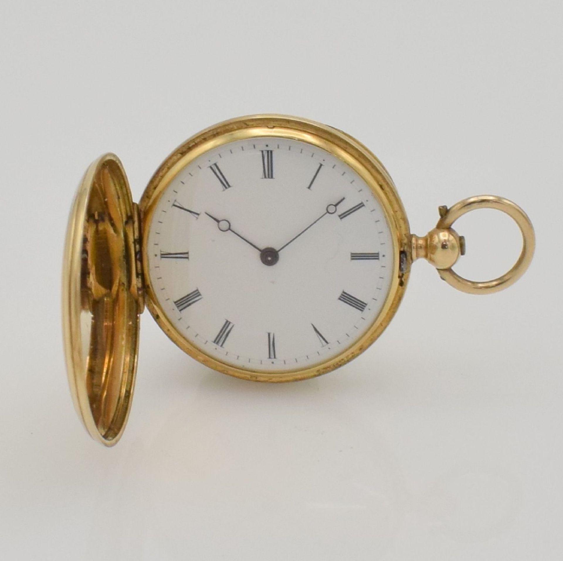 Set of 2 ladies gold pocket watches, Switzerland around 1860, key winding, 1 x Hy. Moser & Cie / J. - Bild 3 aus 14