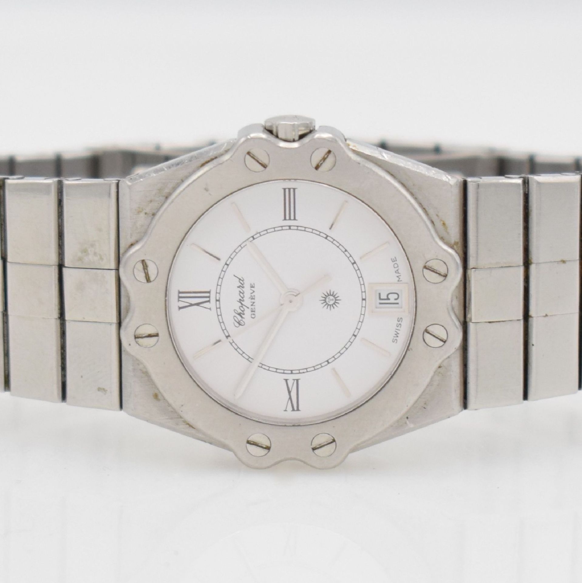 CHOPARD St. Moritz wristwatch in stainless steel, Switzerland around 1995, quartz, reference 8025, - Bild 2 aus 6