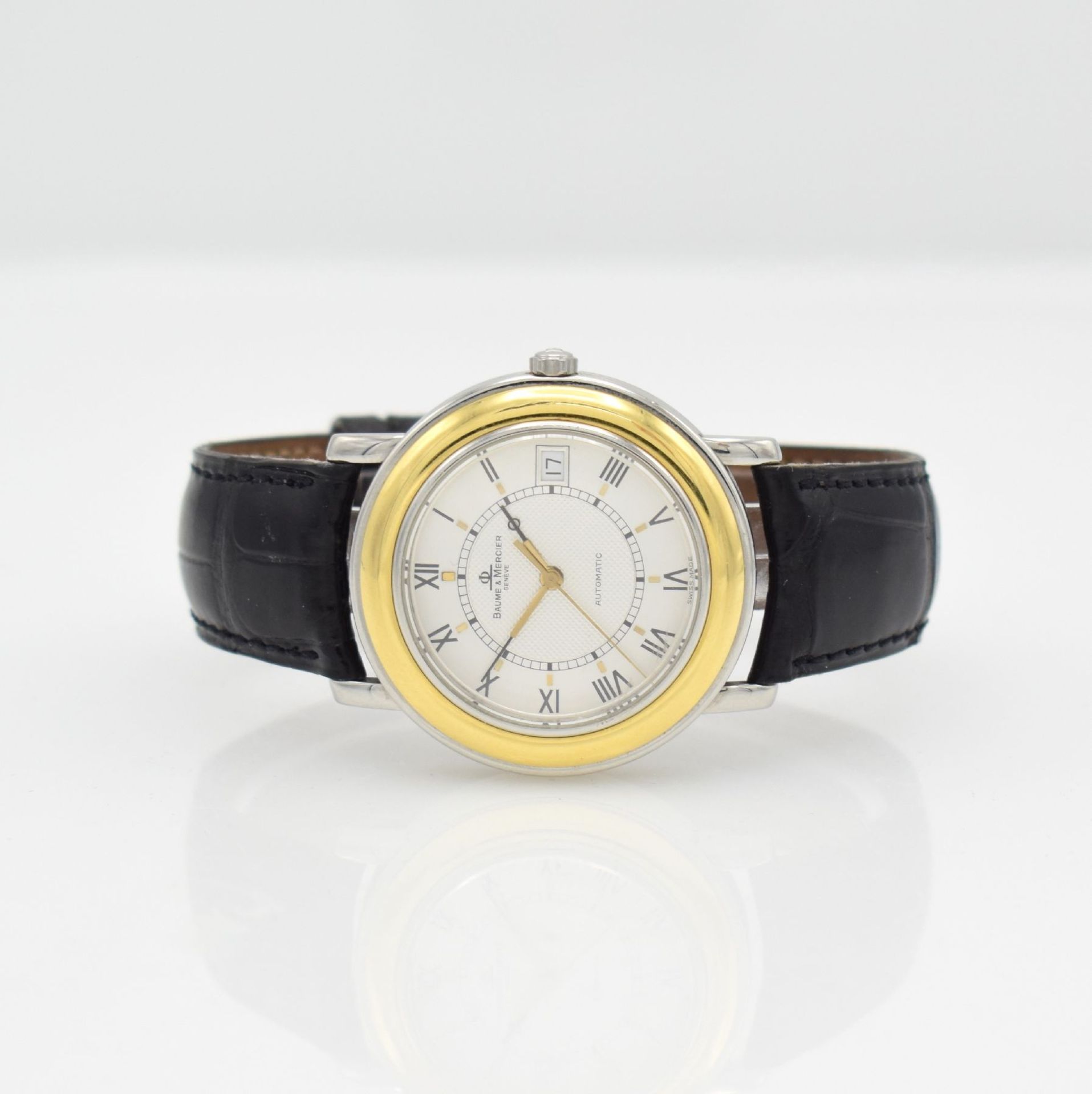 BAUME & MERCIER Fleetwood gents wristwatch in stainless steel/gold, Switzerland around 1995, self