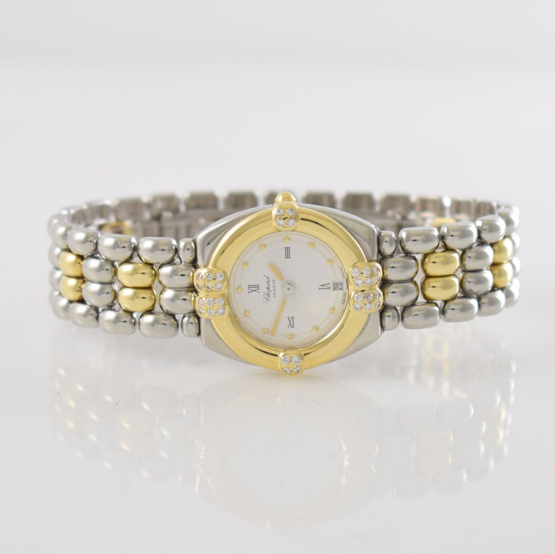 CHOPARD ladies wristwatch series Gstaad, Switzerland around 2000, quartz, stainless steel/gold