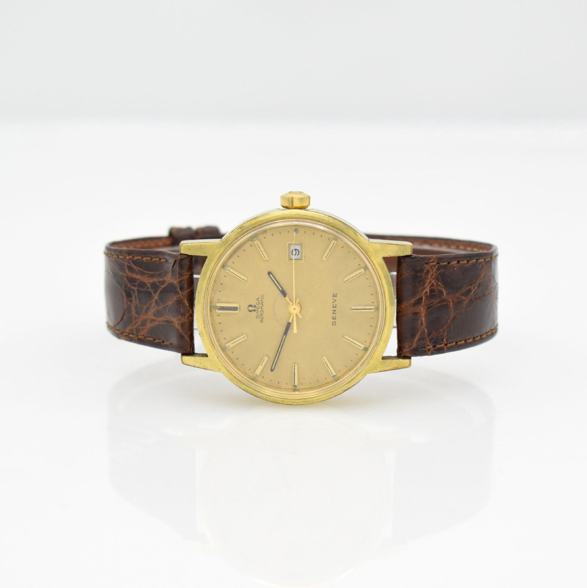 OMEGA Geneve gents wristwatch, Switzerland around 1973, self winding, reference 1660098, gold-plated