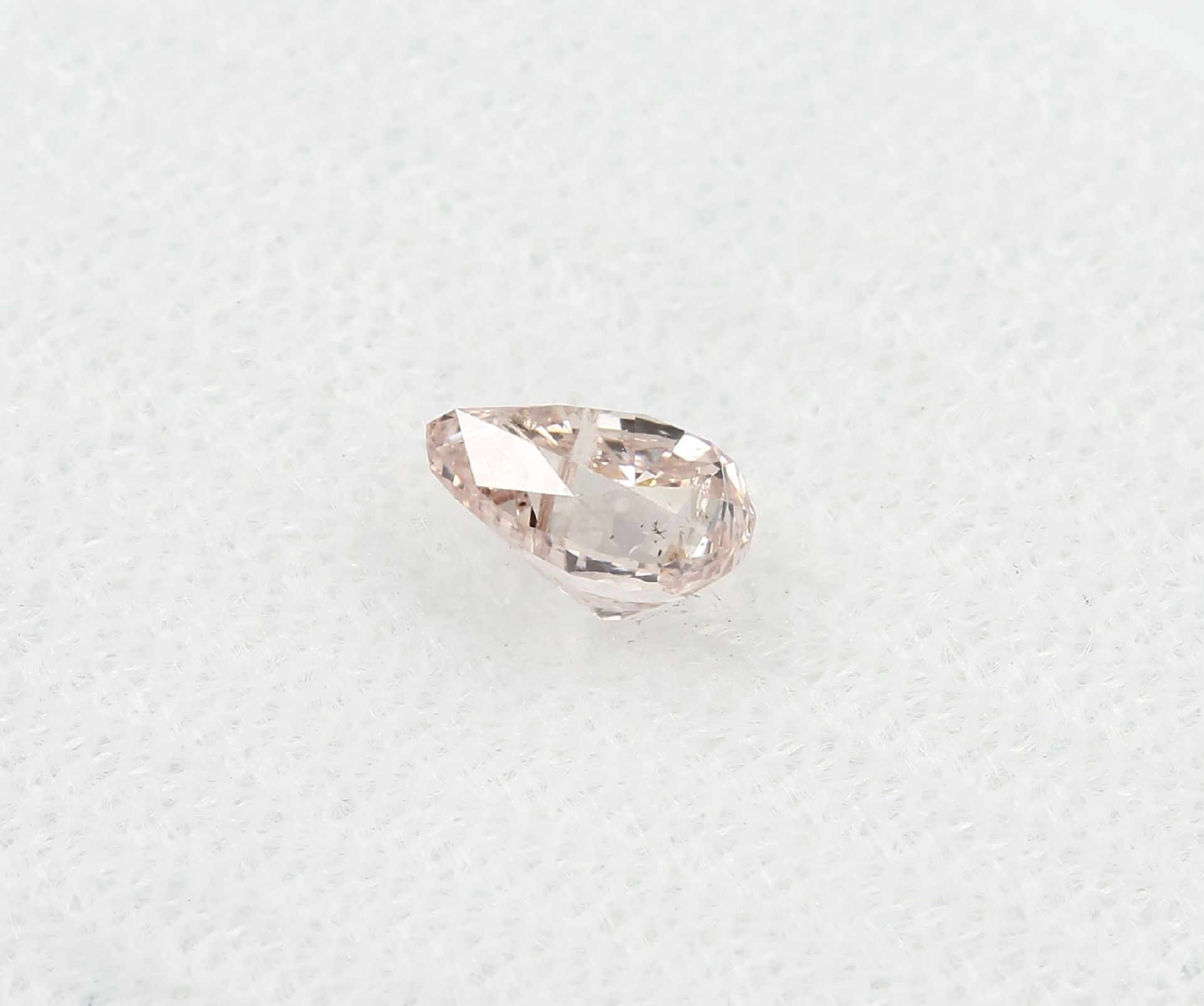 Loose diamond pear 0.50 ct , natural, Fancy Brownish-Pink, GIA expertise Valuation Price: 3500, - - Bild 3 aus 4