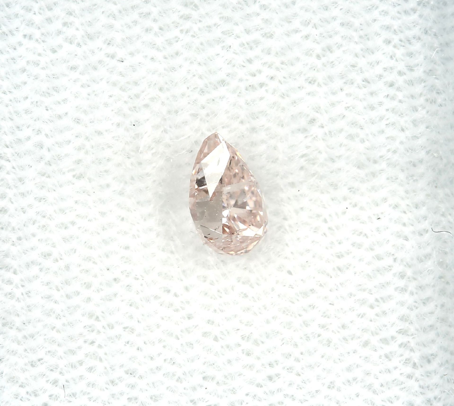 Loose diamond pear 0.50 ct , natural, Fancy Brownish-Pink, GIA expertise Valuation Price: 3500, -