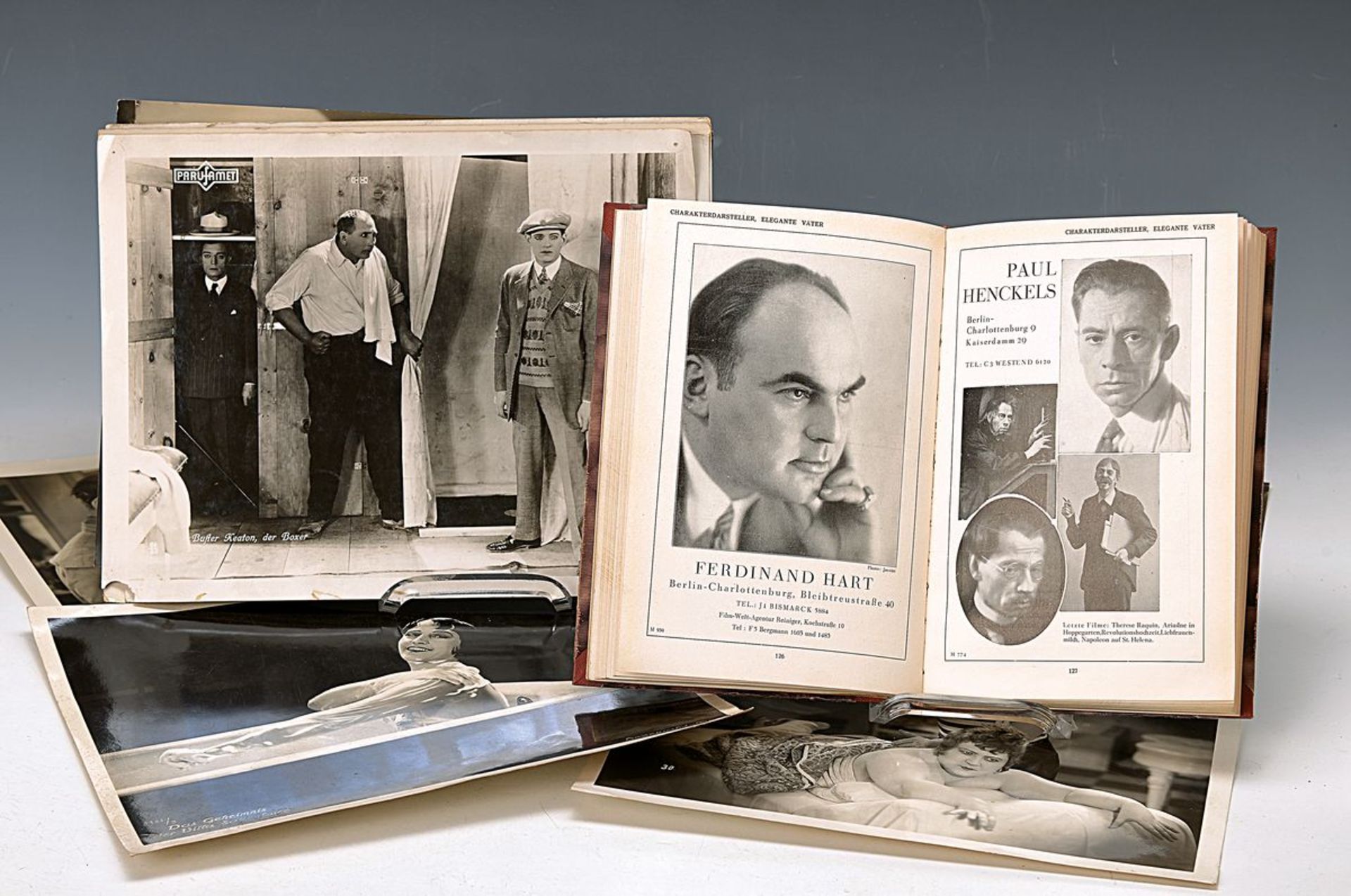 convolute to the cinematic /Theater, Autographs, books, etc., Film Führer 1929, with Portraits of