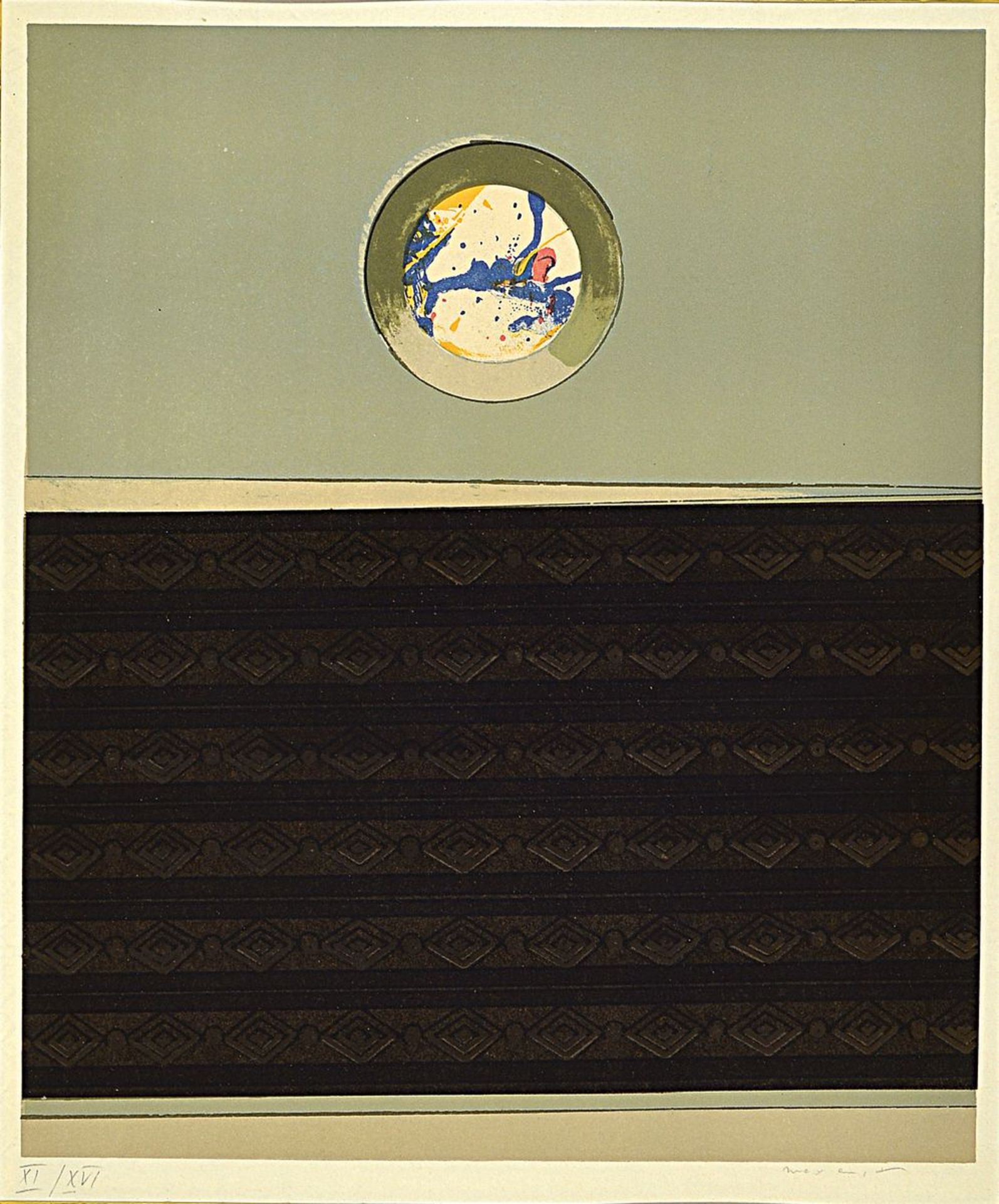 Max Ernst, 1891 Brühl to 1976 Paris, color lithograph, signed by hand and num. XI / XVI, PP., 43 x