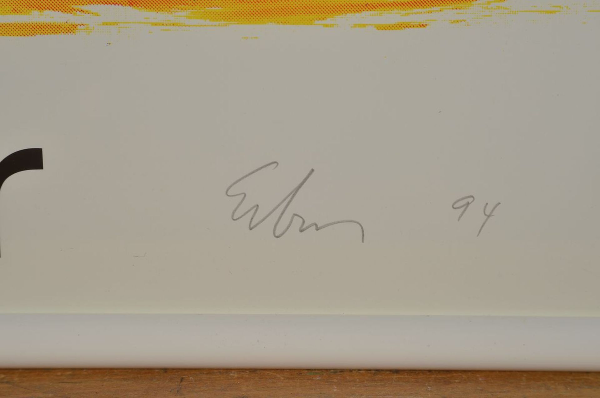 Ulrich Erben, born 1940, offset, signed by hand, sheet size, 84 x 59 cm from 1994Ulrich Erben, - Bild 4 aus 4