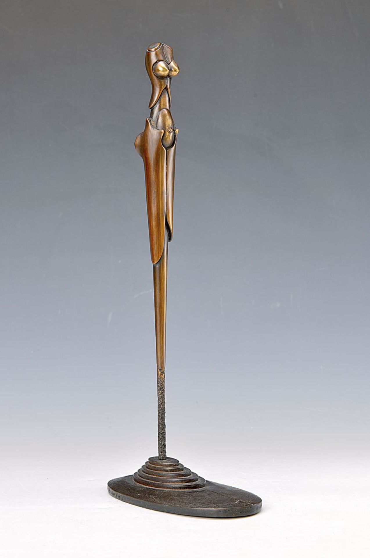 Paul Wunderlich, Eberswalde 1927-2010 Saint Pierre-de-Vassols, stele, woman, bronze sculpture,