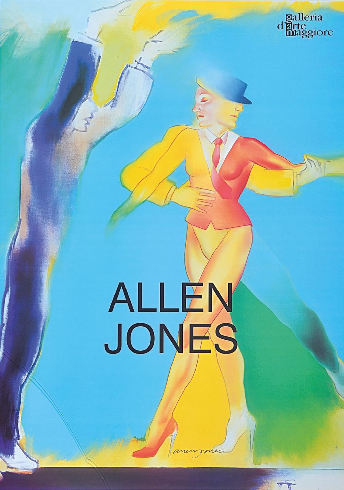Allen Jones, née 1937, offset lithograph, signed by hand, only a few signed copies, ed. Galleria D #