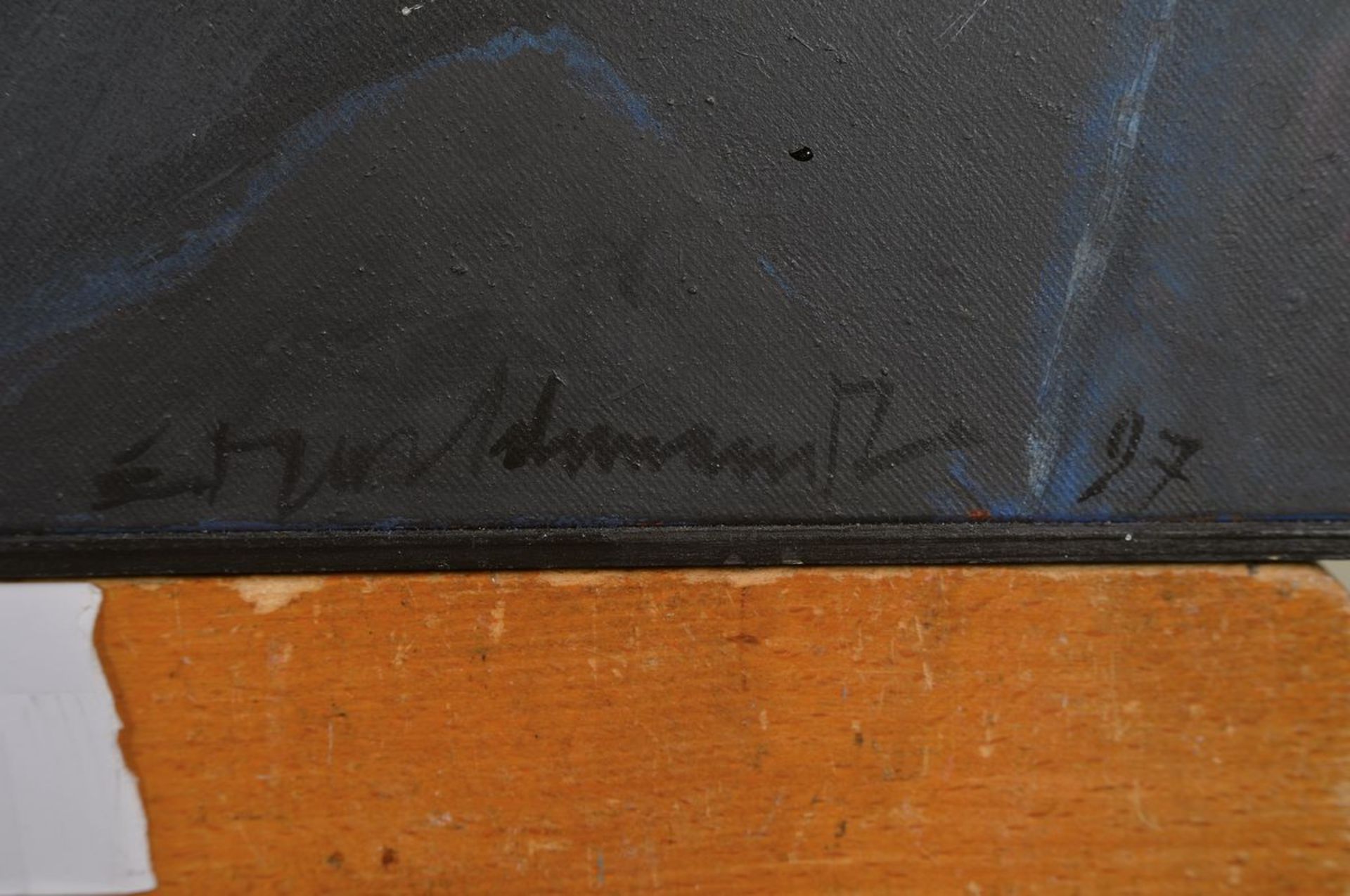 Edgar Schmandt, 1929 Berlin-2019 Mannheim, Schema 2, titled on the reverse, oil / canvas,signed - Bild 2 aus 4
