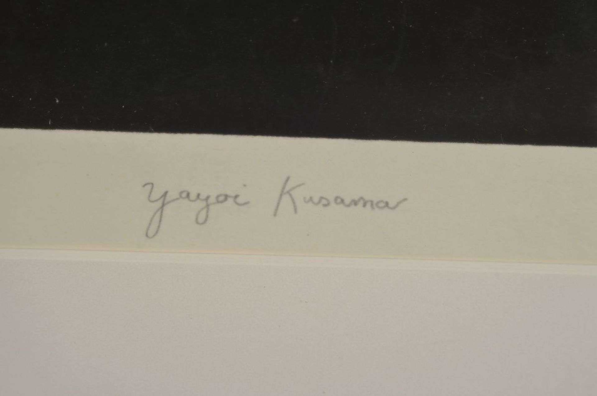 Yayoi Kusama, born 1928, silkscreen, signed byhand, num. 12/75, sheet size 47.5 x 64 cm, from - Bild 4 aus 4