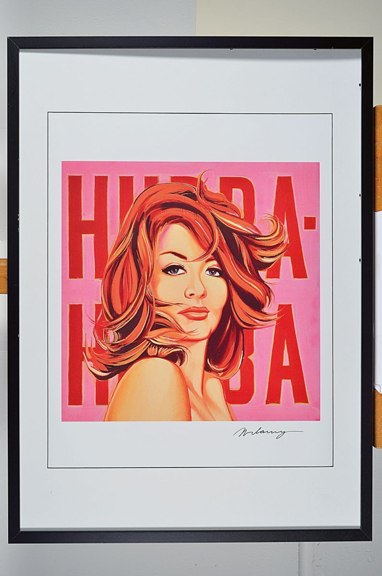 Mel Ramos, 1935 - 2018, offset on lacquer paper, # "Hubba Hubba #", hand signed, from 2010, sheet - Bild 3 aus 4