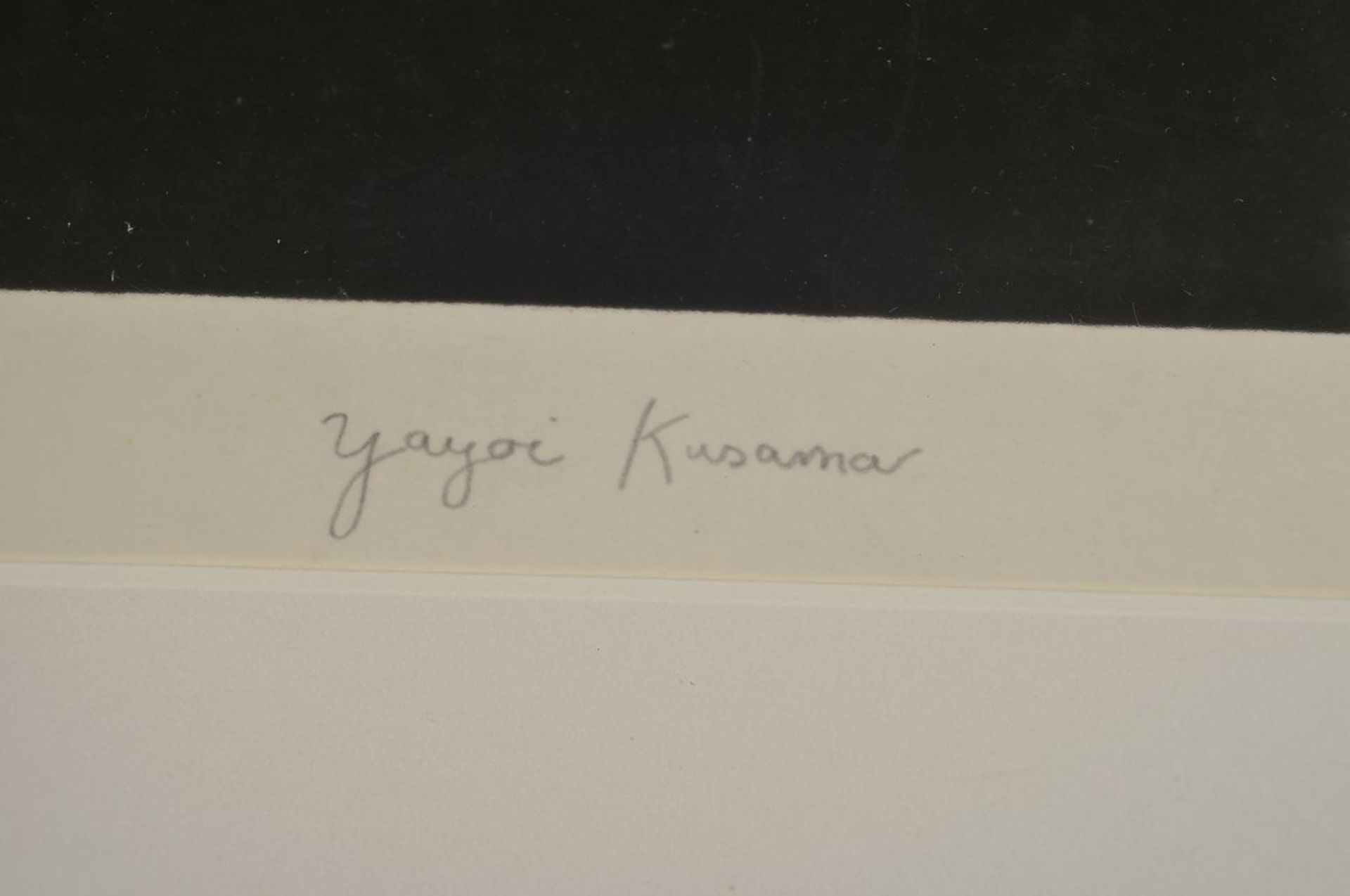 Yayoi Kusama, born 1928, silkscreen, signed byhand, num. 12/75, sheet size 47.5 x 64 cm, from - Bild 2 aus 4