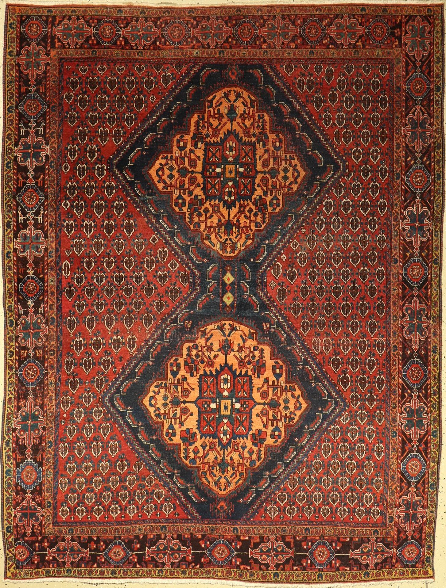Afschar alt, Persien, um 1930, Wolle auf Baumwolle, ca. 220 x 170 cm, EHZ: 3-4