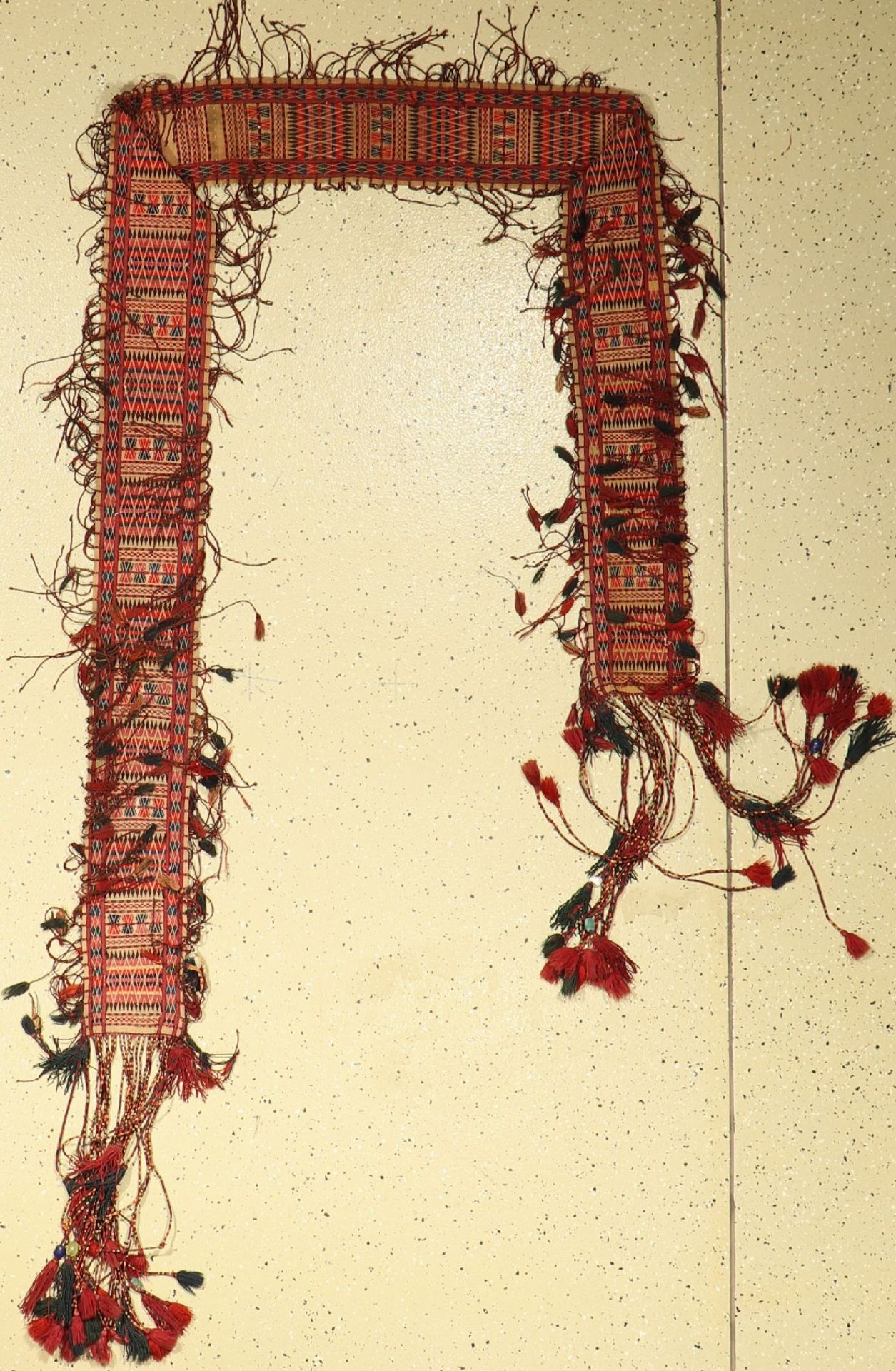 Turkmenisches Zeltband alt, Ersari, Amu-Darja, um 1930, Wolle auf Wolle, ca. 230 x16 cm,