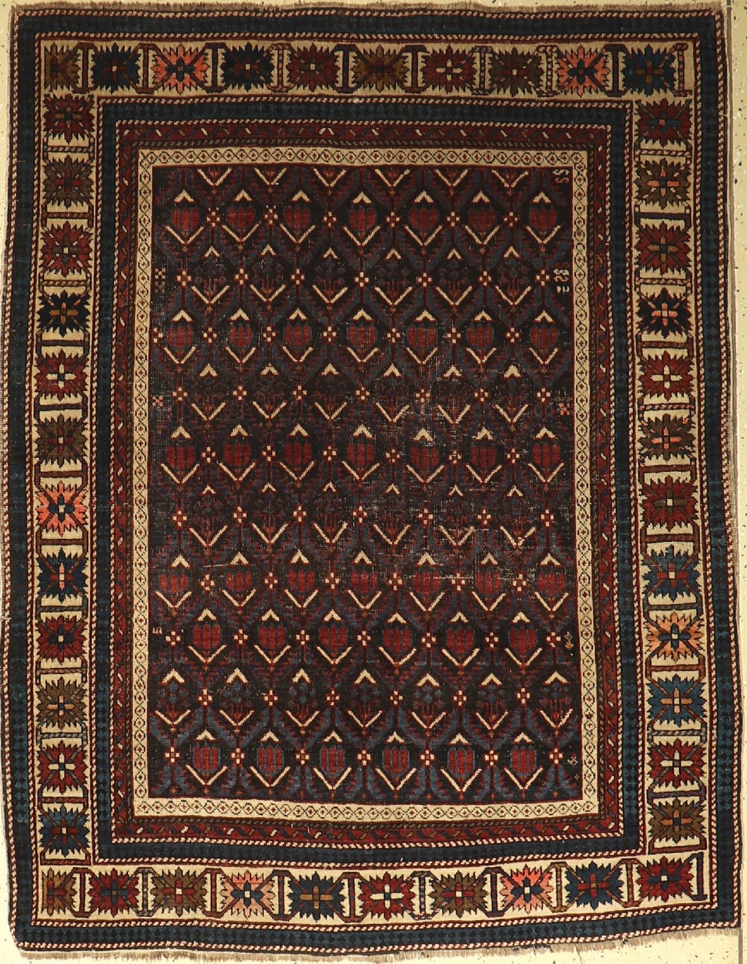 Shirwan antik, Kaukasus, um 1900, Wolle aufWolle, ca. 158 x 122 cm, EHZ: 4