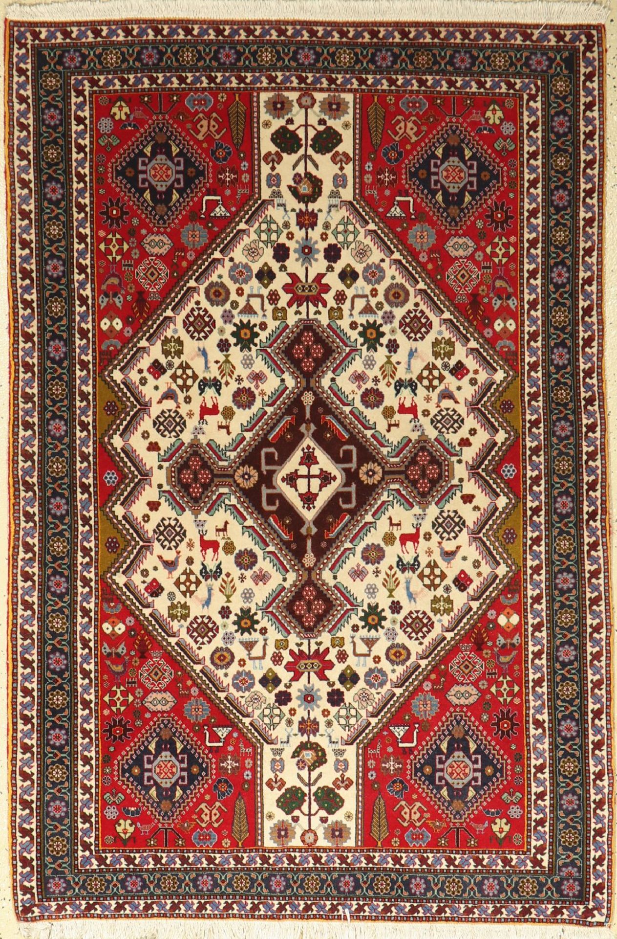 Kashkuli fein, Persien, ca. 30 Jahre, Korkwolle, ca. 153 x 101 cm, EHZ: 2