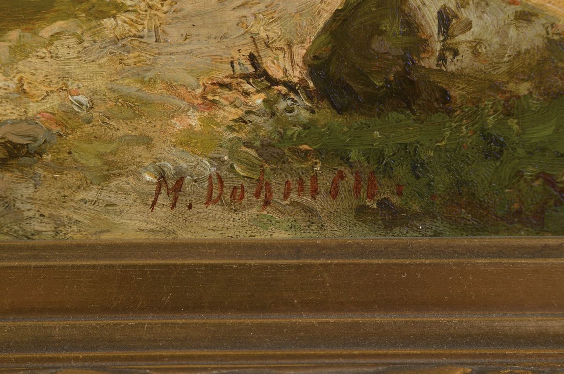 M. Dohmen, Düsseldorfer Maler des späten 19. Jh., zwei Pendants: Ansichten vom Gosausee, Öl/Lwd, - Bild 3 aus 6