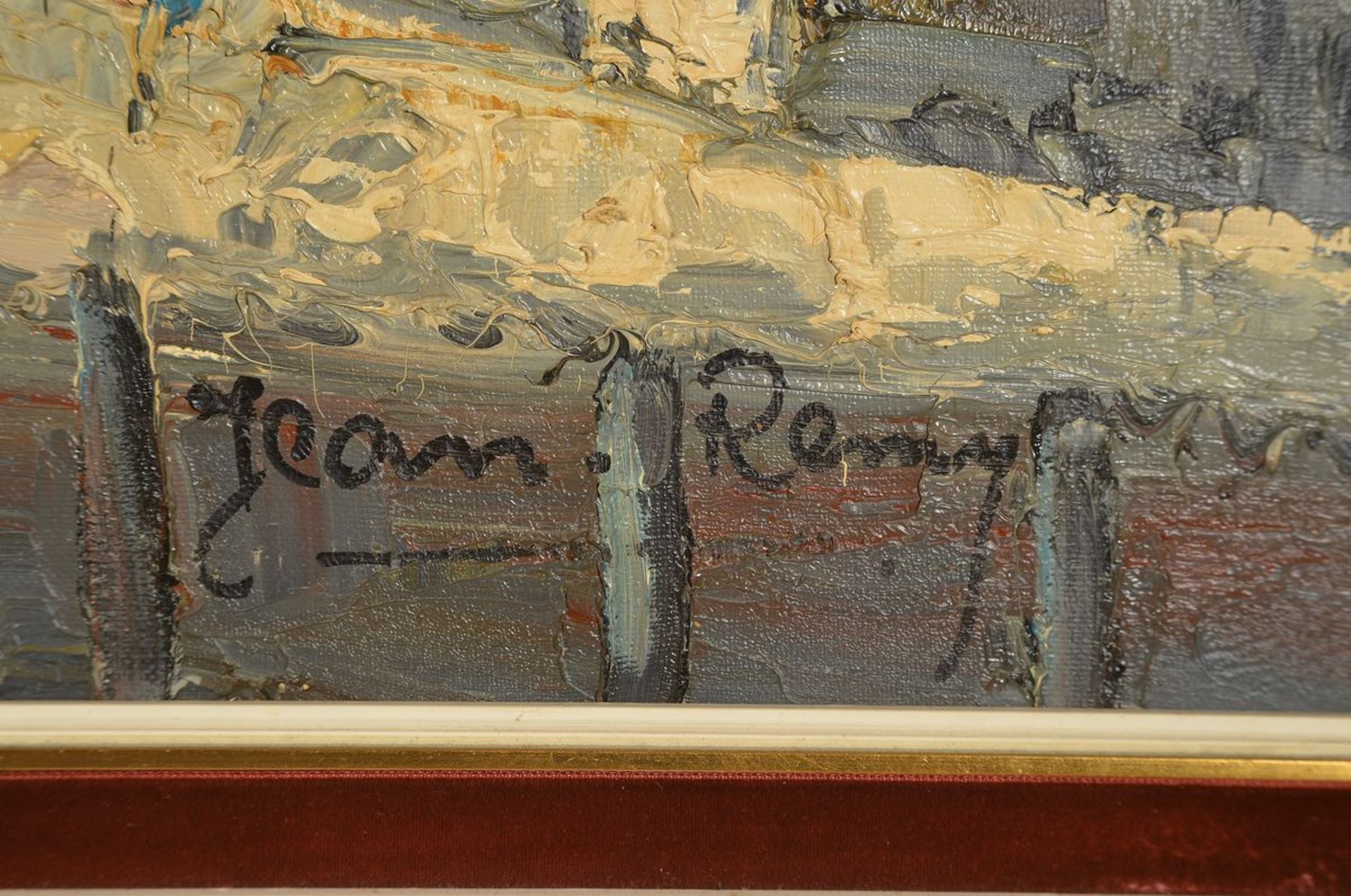 Jean Rémy, geb. 1896, Ansicht aus Paris, Öl/Lwd, rechts unten signiert, ca. 60x90cm, R. ca.Jean - Bild 2 aus 3