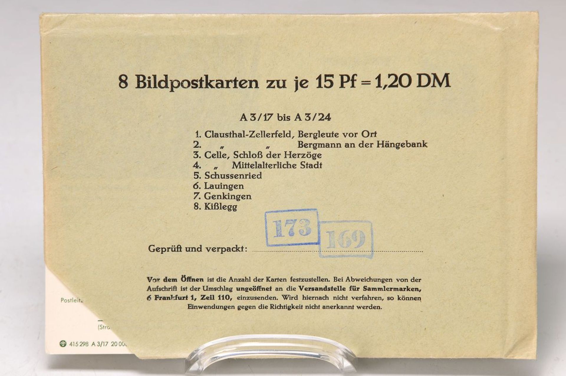 Konvolut Bildpostkarten BRD, ca. 184 Karten, 1965-1966, mit verschiedenen Städten wie Hannover,