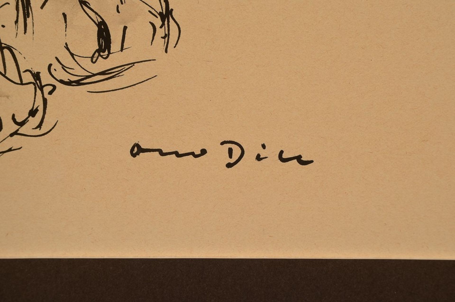 Otto Dill, 1884 Neustadt - 1957, Bad Dürkheim , aquarellierte Tuschzeichnung, re. unten signiert, - Bild 2 aus 3