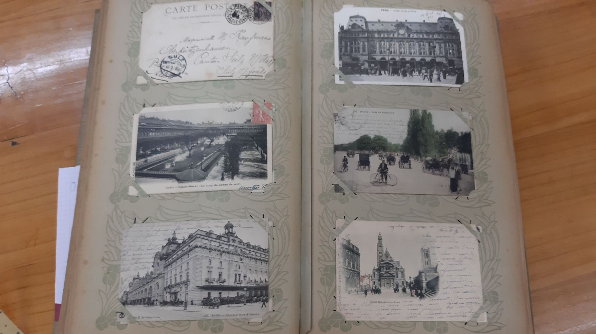 Umfangreiches Jugendstil-Postkartenalbum, ca. 500 Karten, Schwerpunkt Deutschland, Frankreich, - Bild 6 aus 20