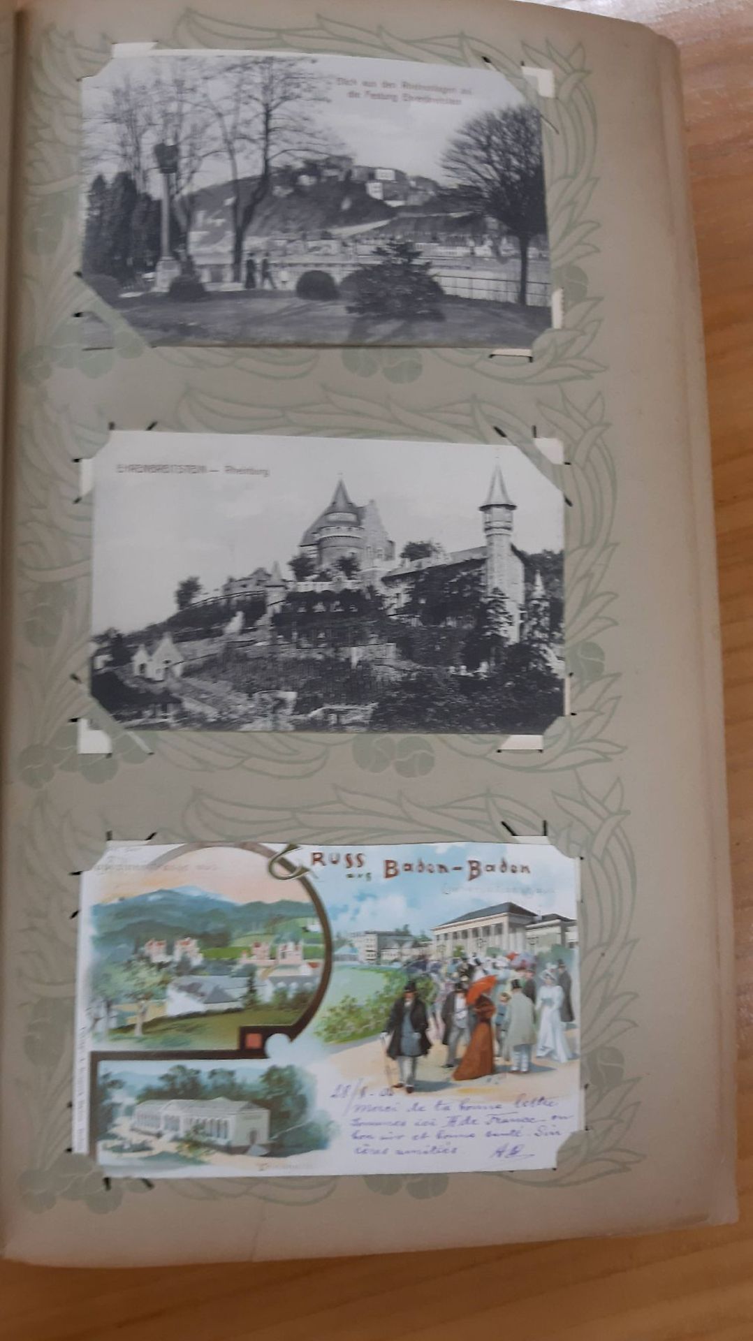 Umfangreiches Jugendstil-Postkartenalbum, ca. 500 Karten, Schwerpunkt Deutschland, Frankreich, - Bild 15 aus 20