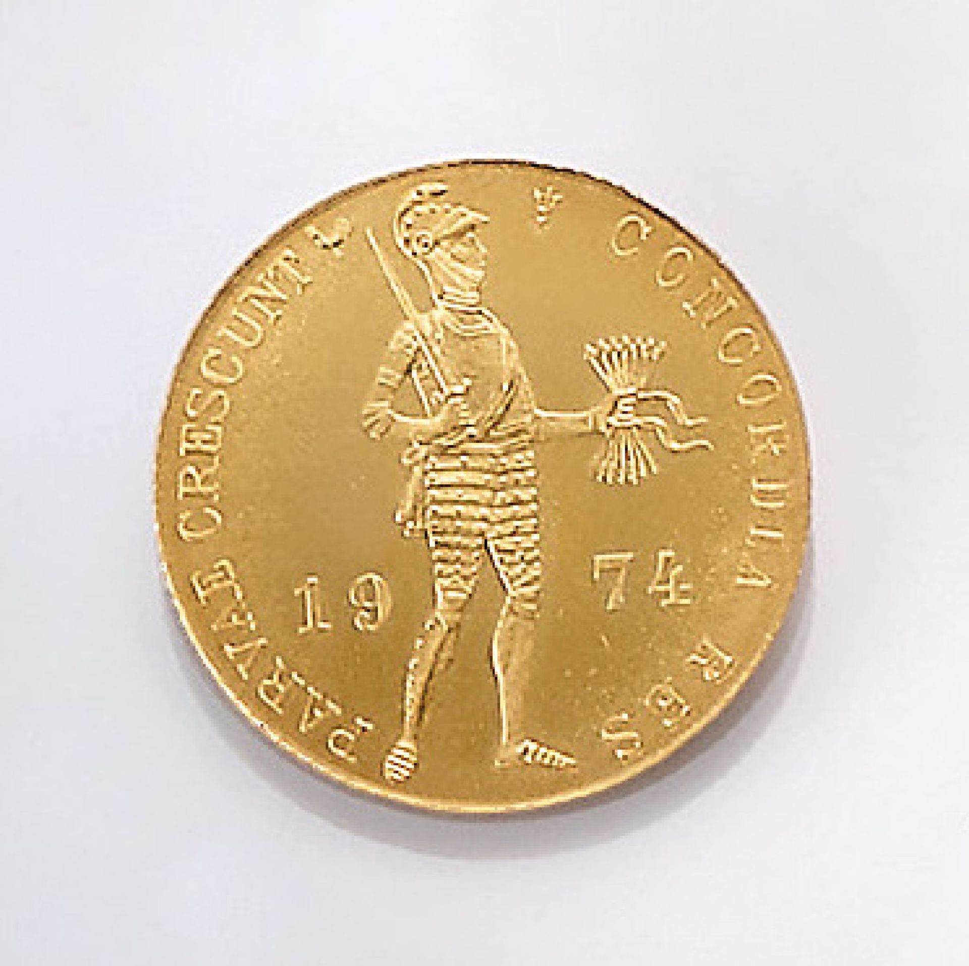 Goldmünze Belgien 1 Dukat, 1974Gold coin Belgium 1 ducat, 1974